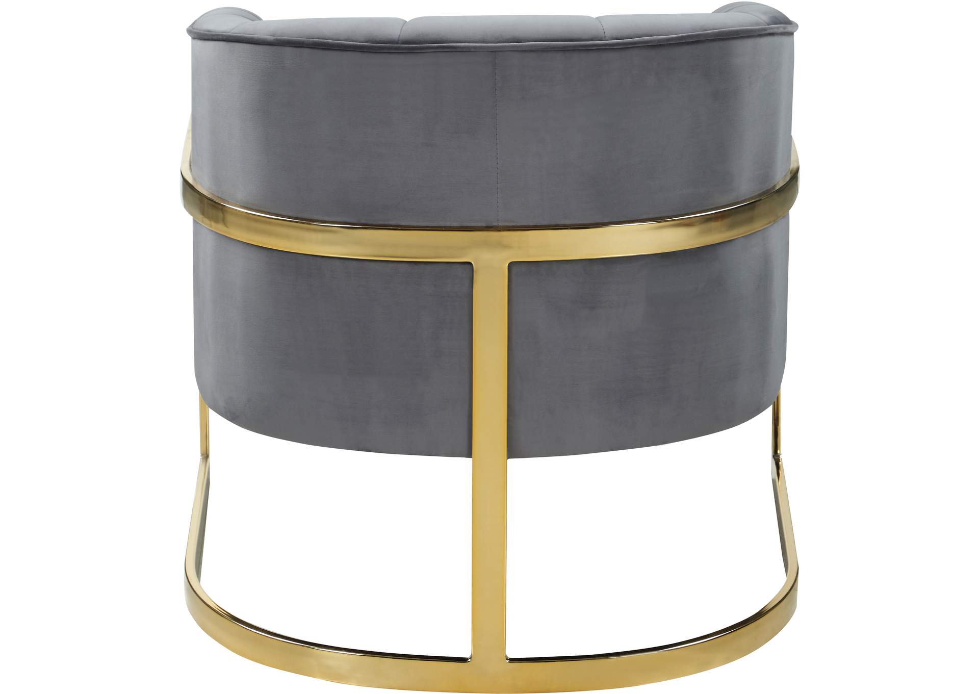 Carter Grey Velvet Accent Chair,Meridian Furniture