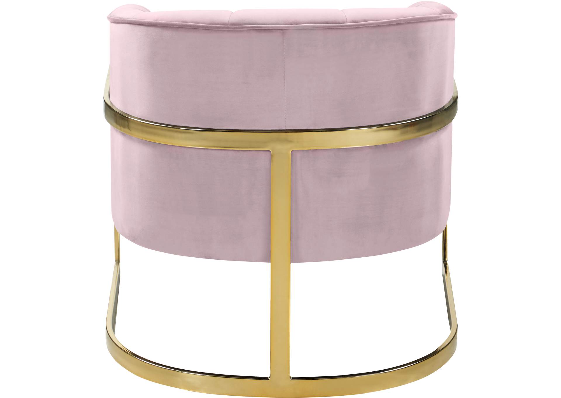 Carter Pink Velvet Accent Chair,Meridian Furniture