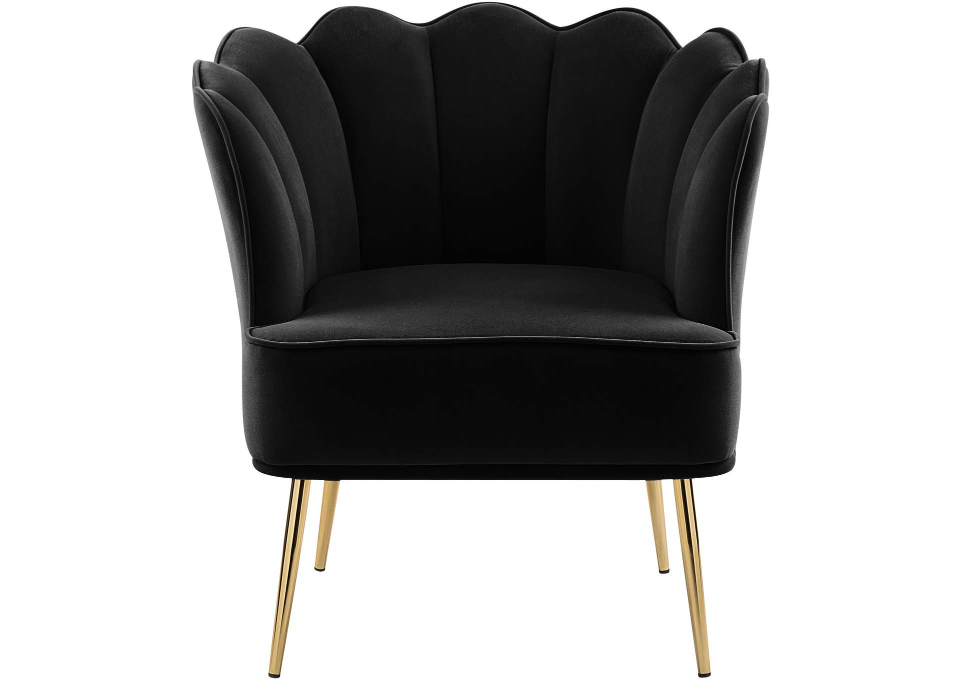 Jester Black Velvet Accent Chair,Meridian Furniture