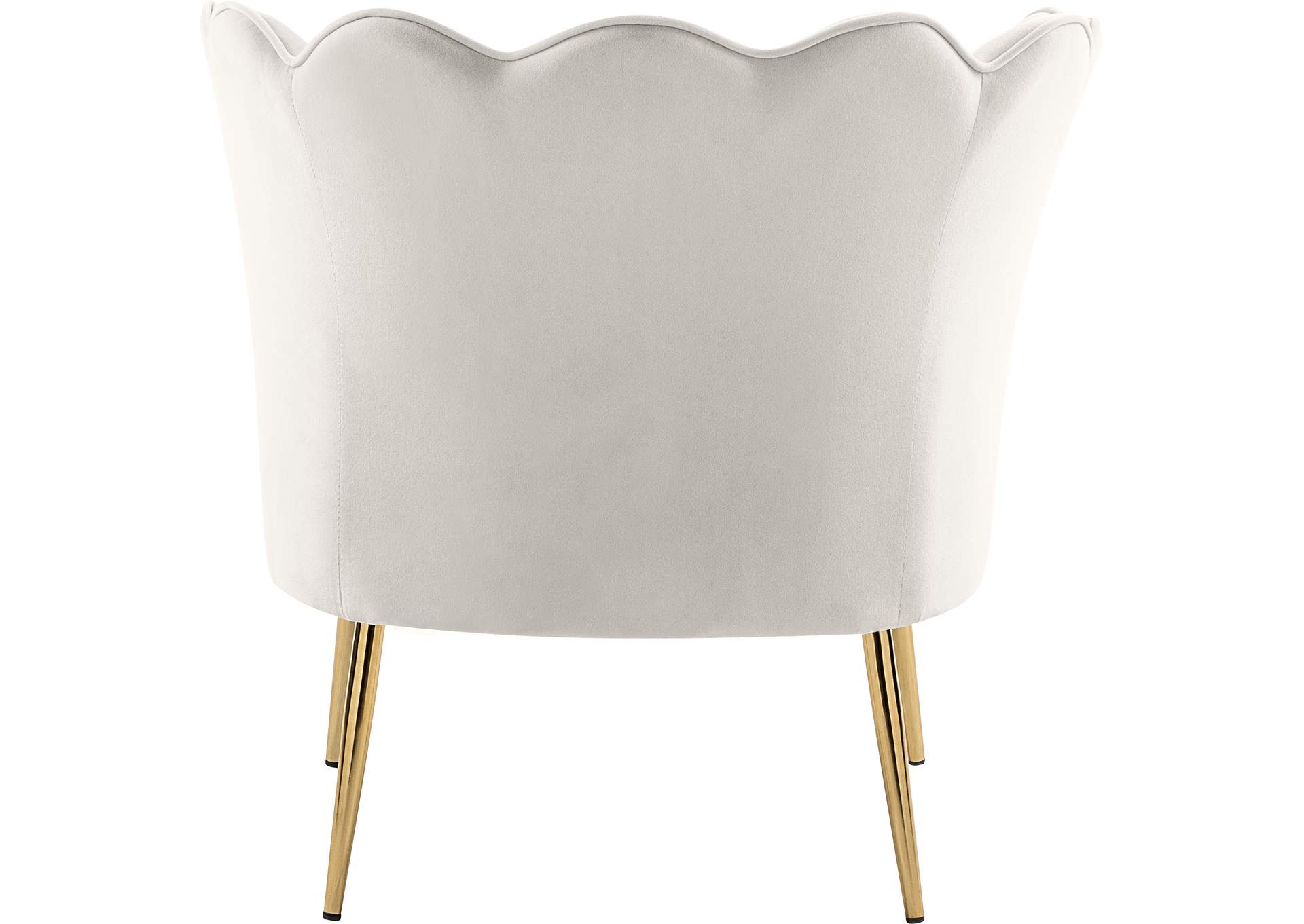 Jester Cream Velvet Accent Chair,Meridian Furniture