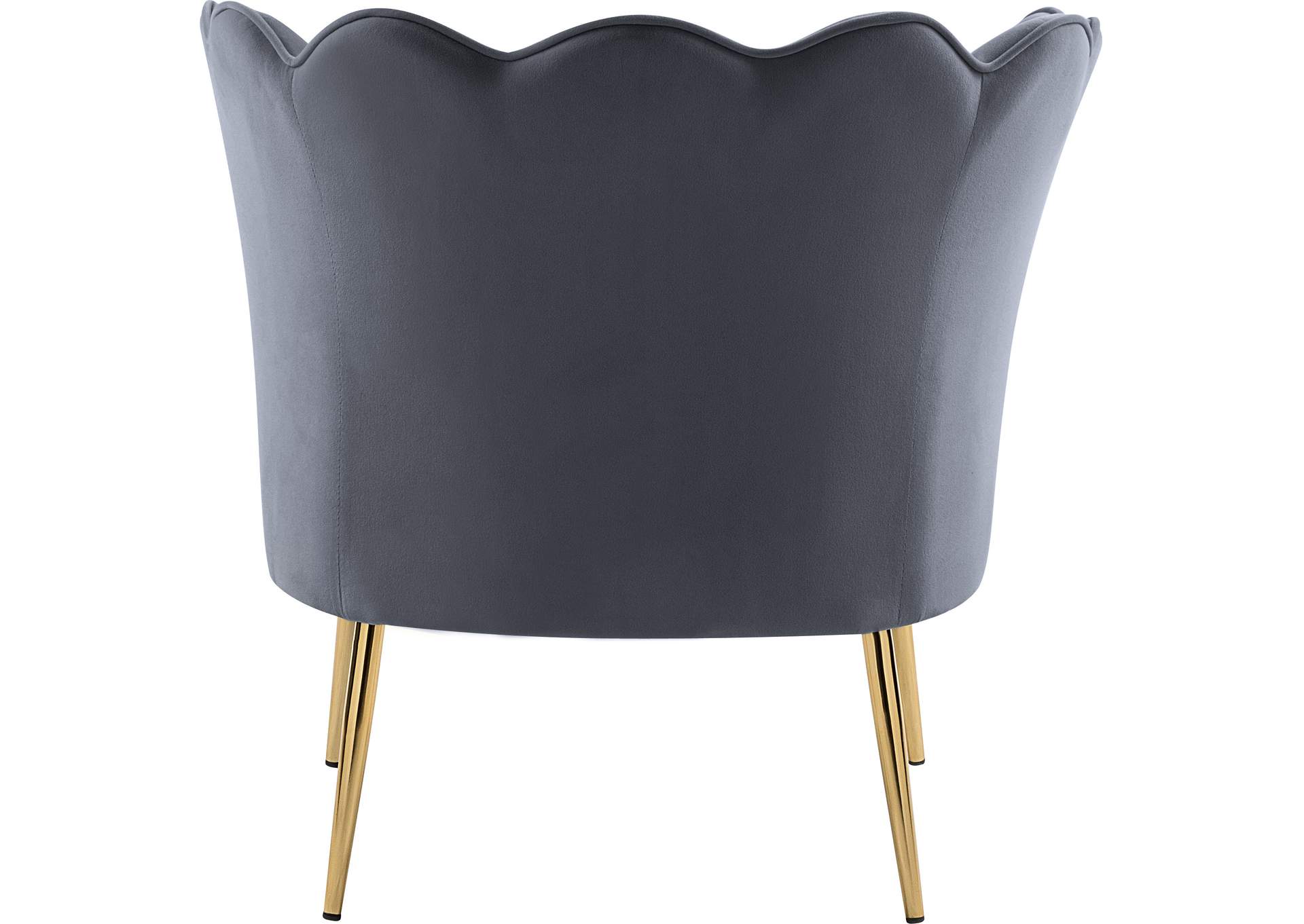 Jester Grey Velvet Accent Chair,Meridian Furniture