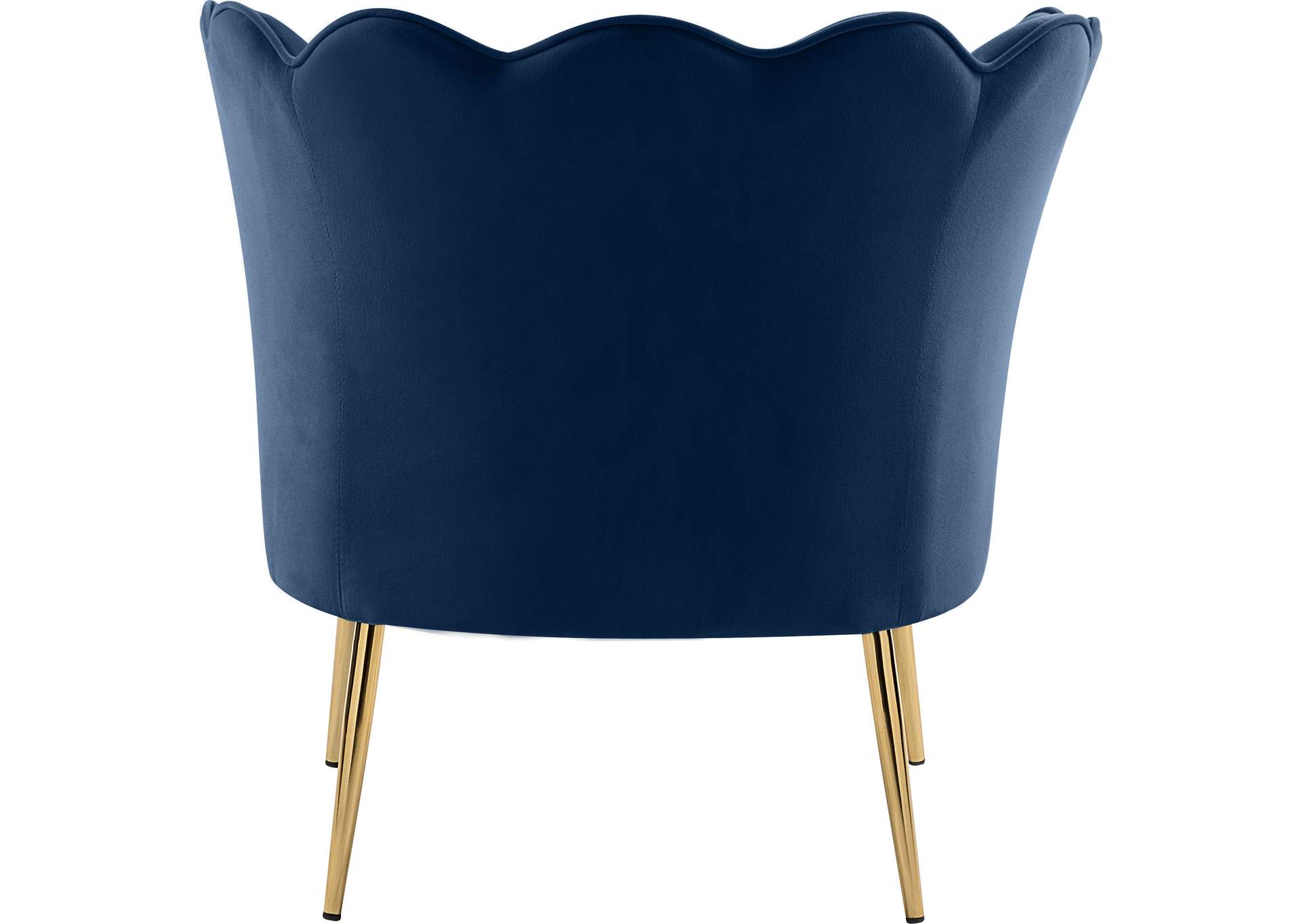 Jester Navy Velvet Accent Chair,Meridian Furniture