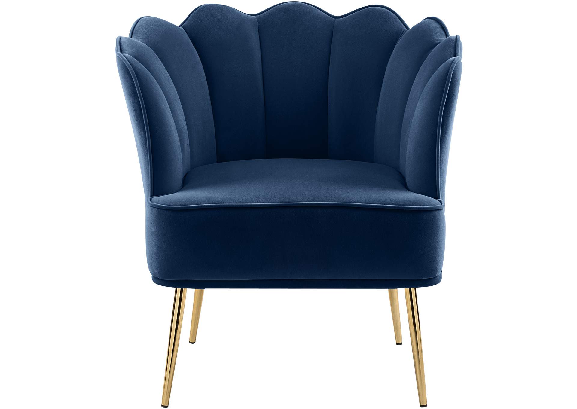 Jester Navy Velvet Accent Chair,Meridian Furniture