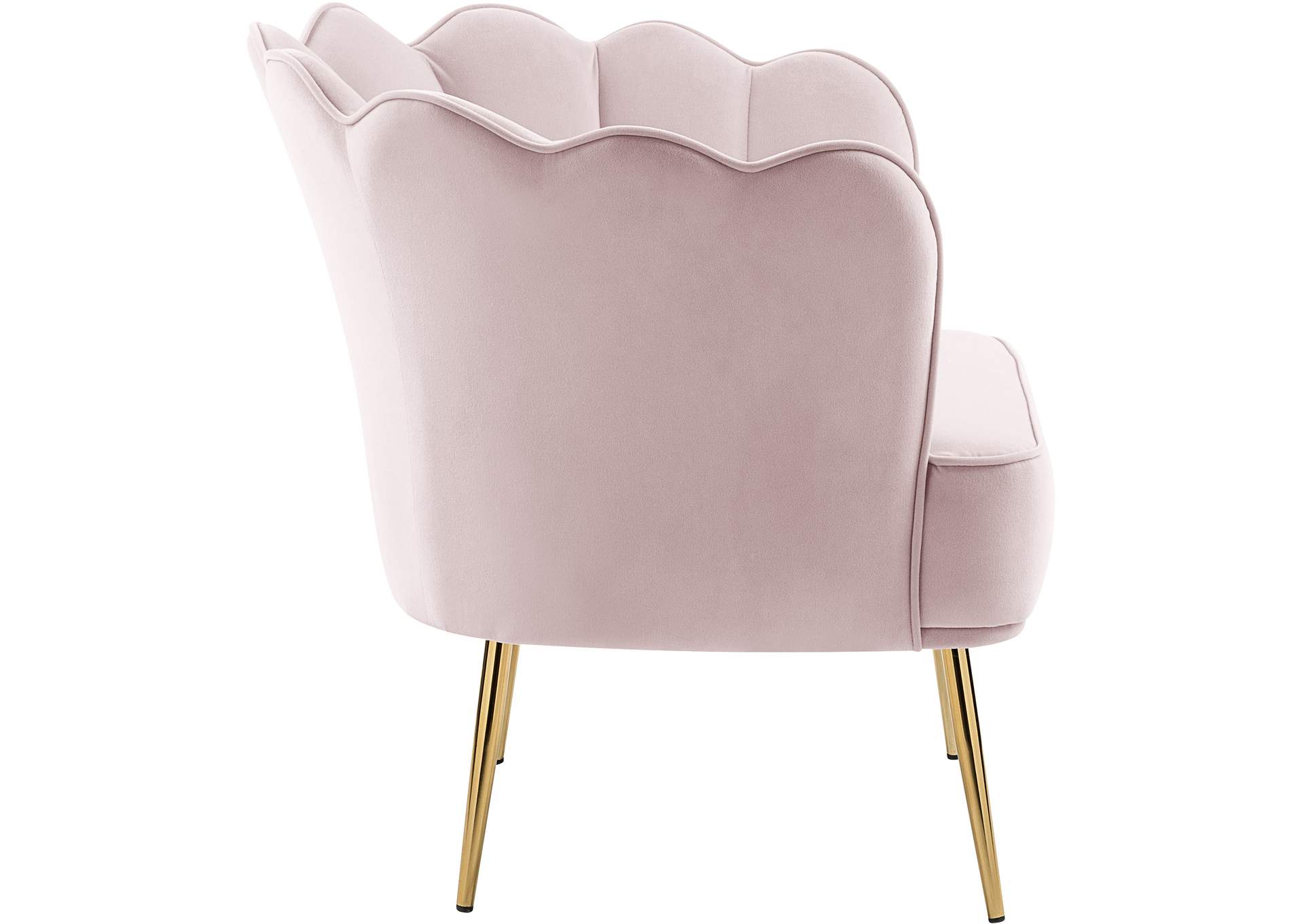 Jester Pink Velvet Accent Chair,Meridian Furniture