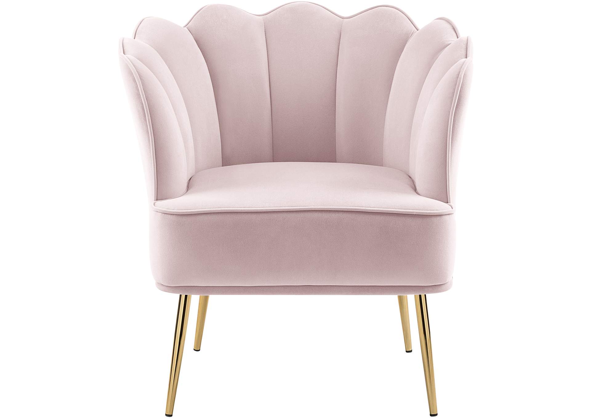 Jester Pink Velvet Accent Chair,Meridian Furniture