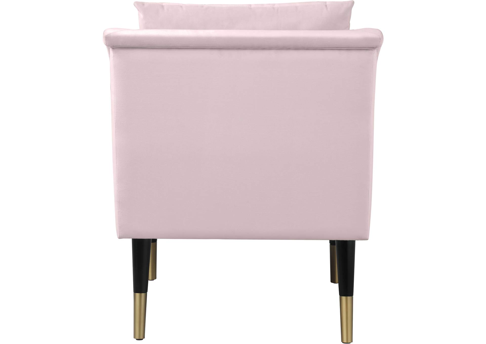 Elegante Pink Velvet Accent Chair,Meridian Furniture