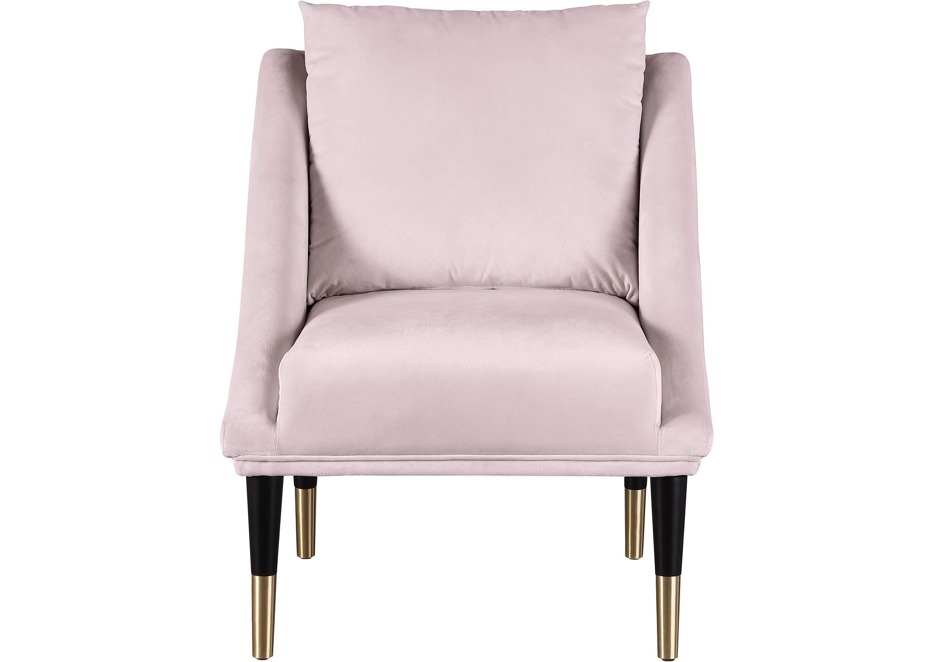 Elegante Pink Velvet Accent Chair,Meridian Furniture