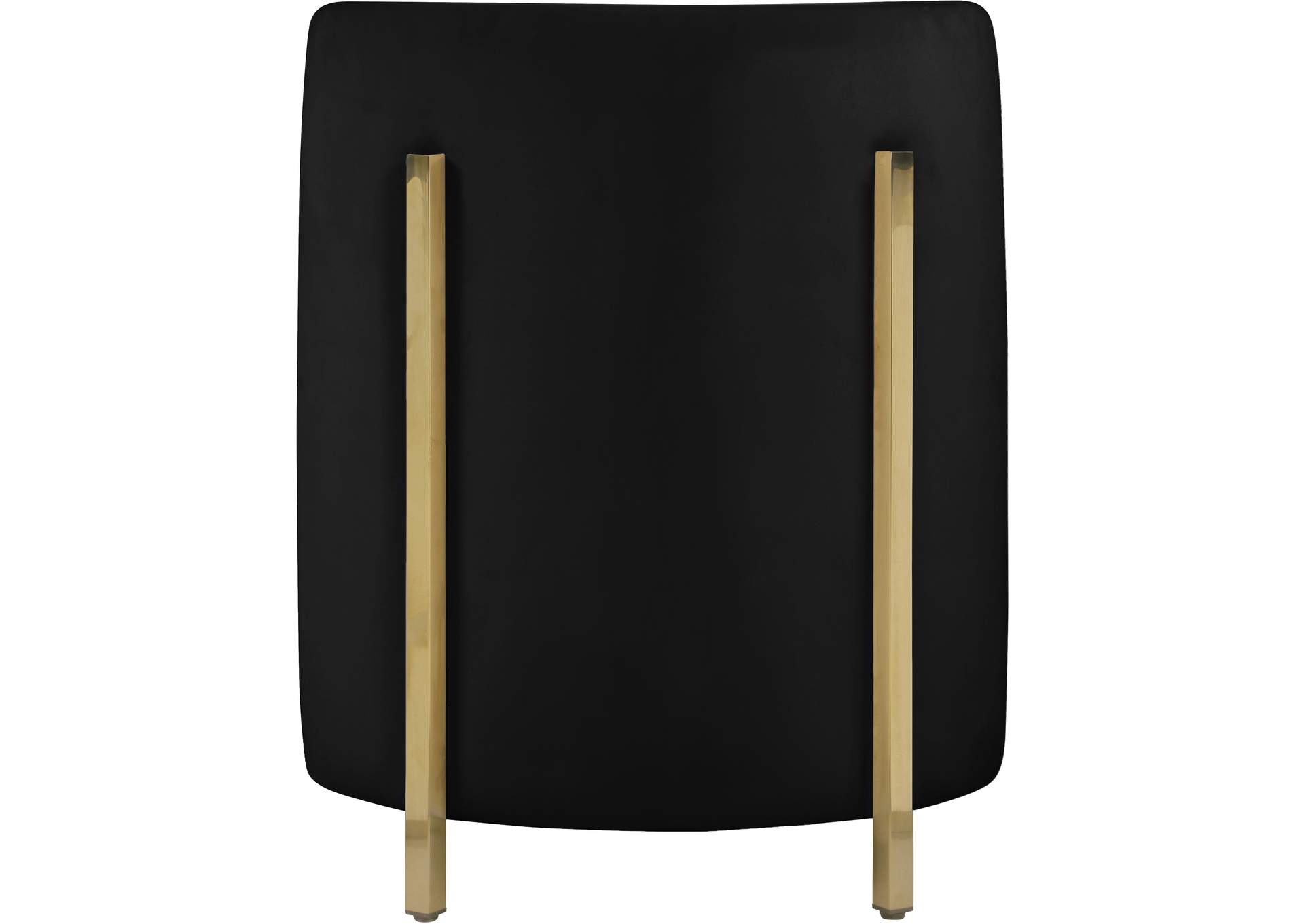 Rotunda Black Velvet Accent Chair,Meridian Furniture