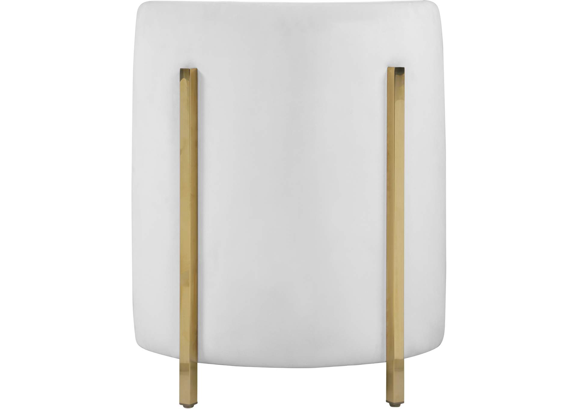 Rotunda Cream Velvet Accent Chair,Meridian Furniture