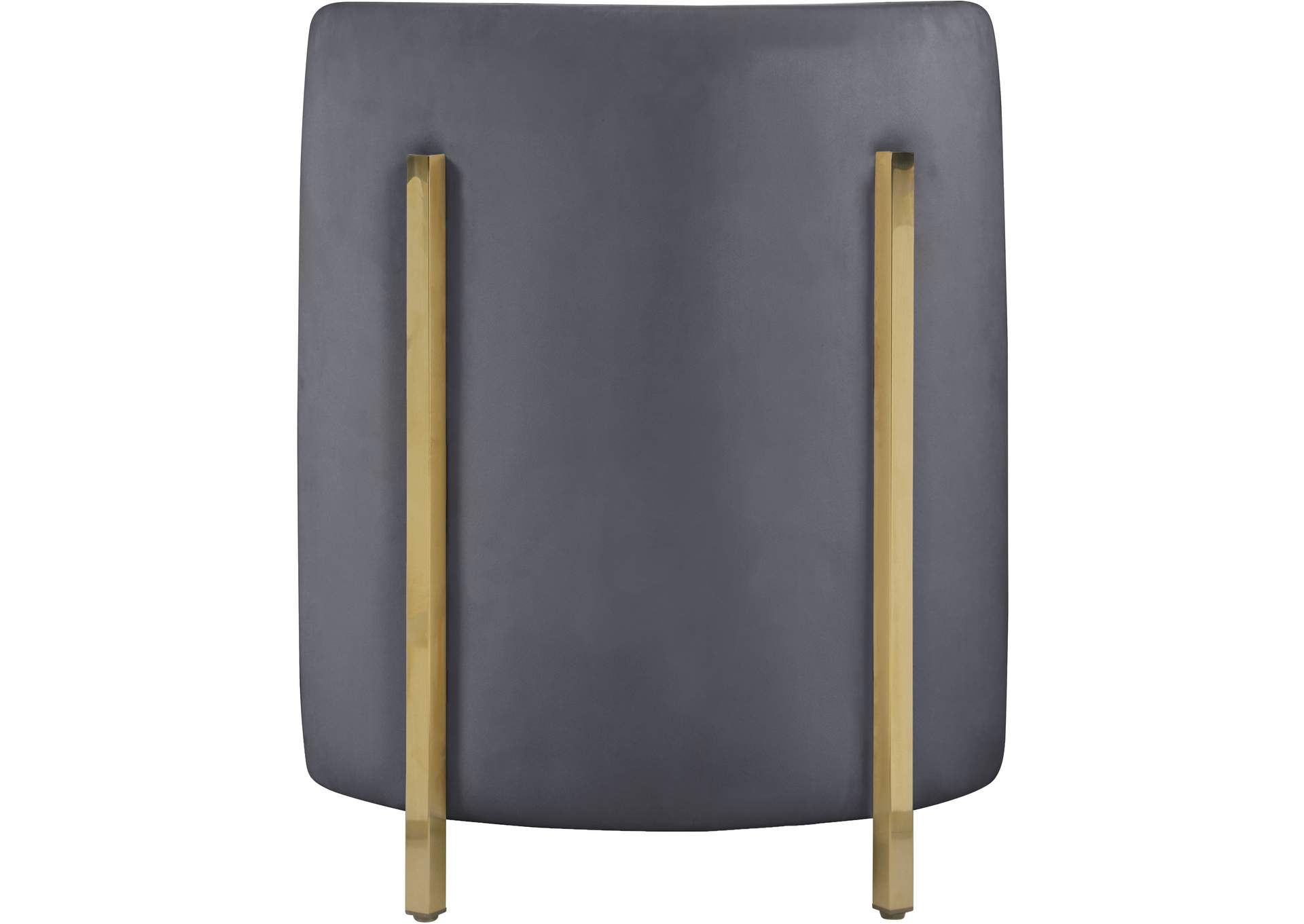 Rotunda Grey Velvet Accent Chair,Meridian Furniture