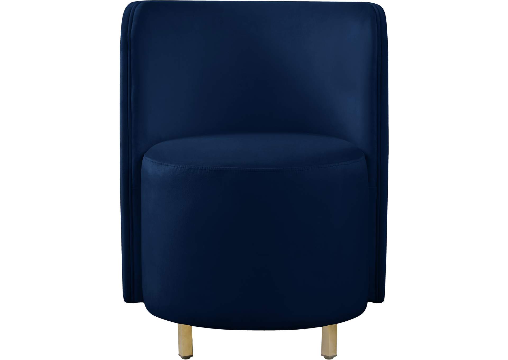 Rotunda Navy Velvet Accent Chair,Meridian Furniture