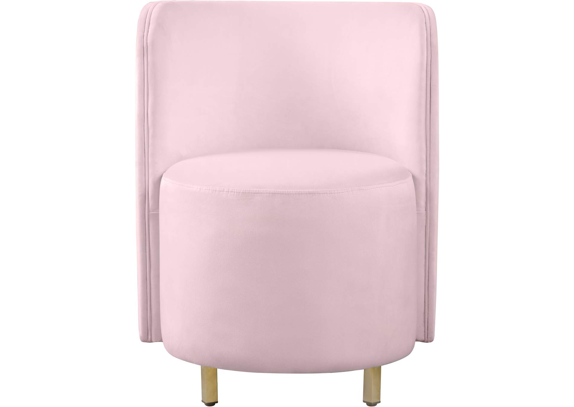 Rotunda Pink Velvet Accent Chair,Meridian Furniture