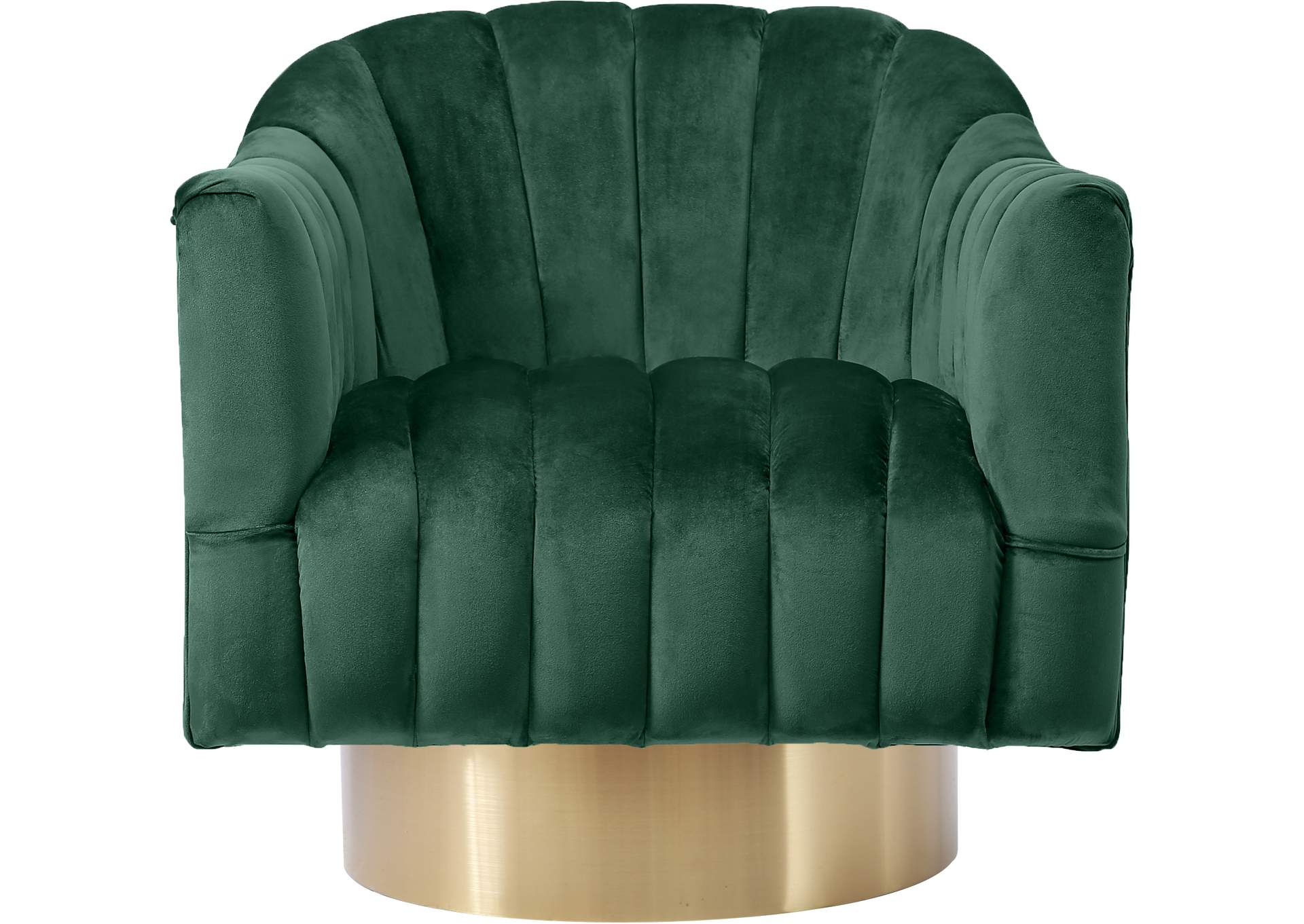 Farrah Green Velvet Accent Chair,Meridian Furniture