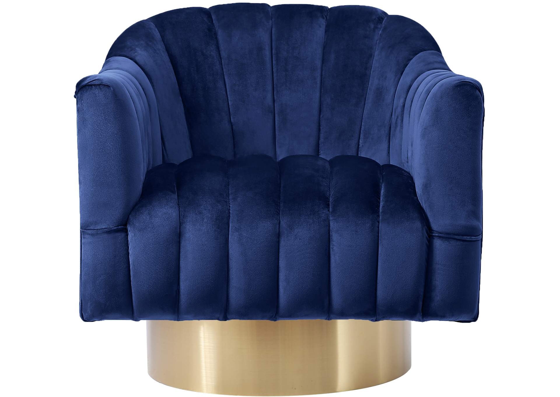 Farrah Navy Velvet Accent Chair,Meridian Furniture