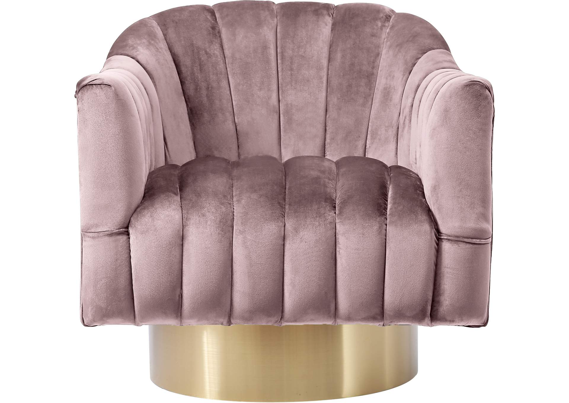 Farrah Pink Velvet Accent Chair,Meridian Furniture