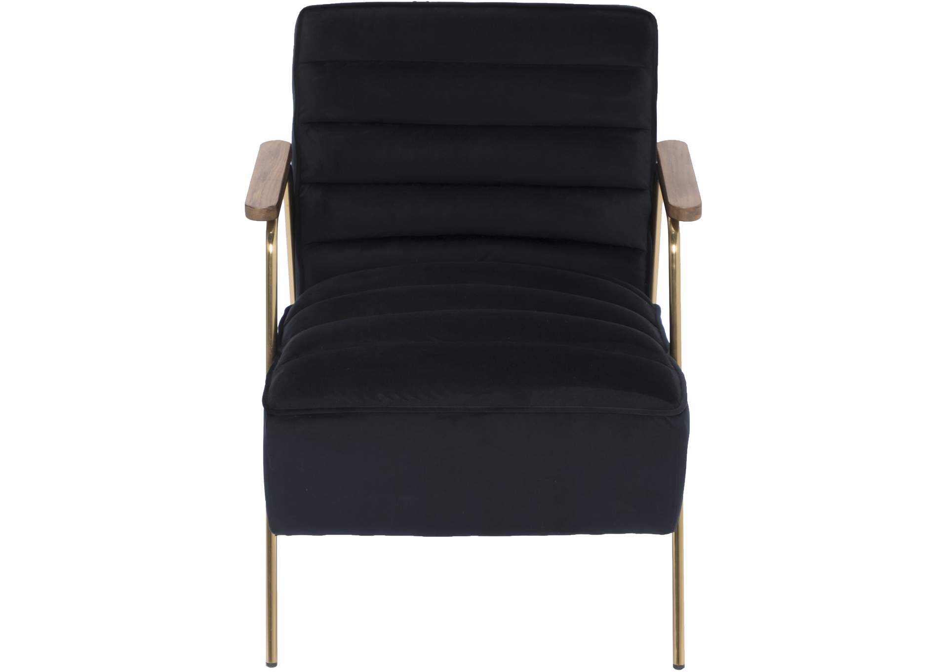 Woodford Black Velvet Accent Chair,Meridian Furniture