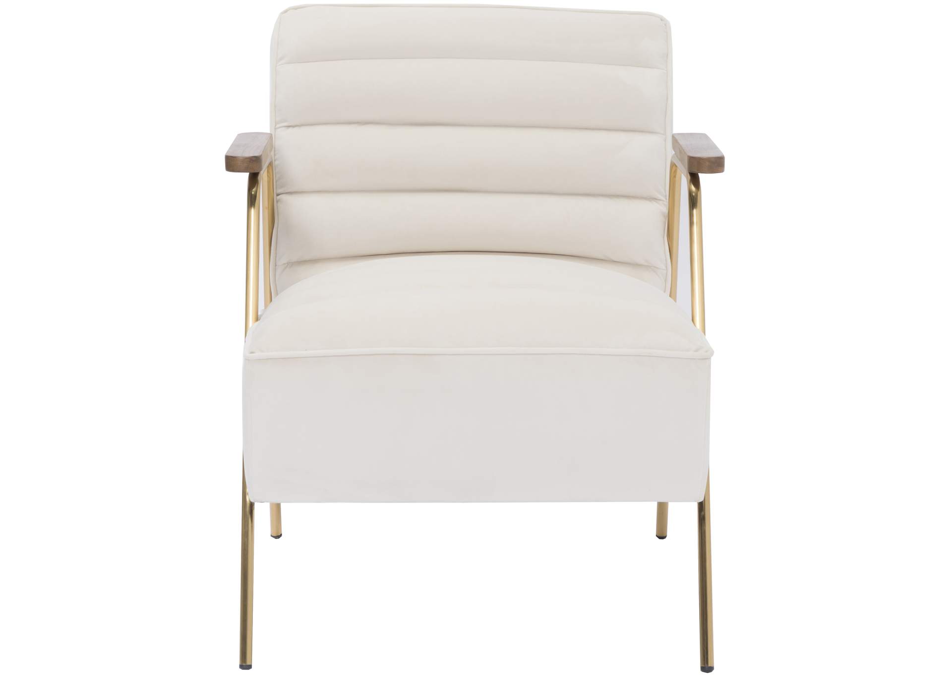 Woodford Cream Velvet Accent Chair,Meridian Furniture