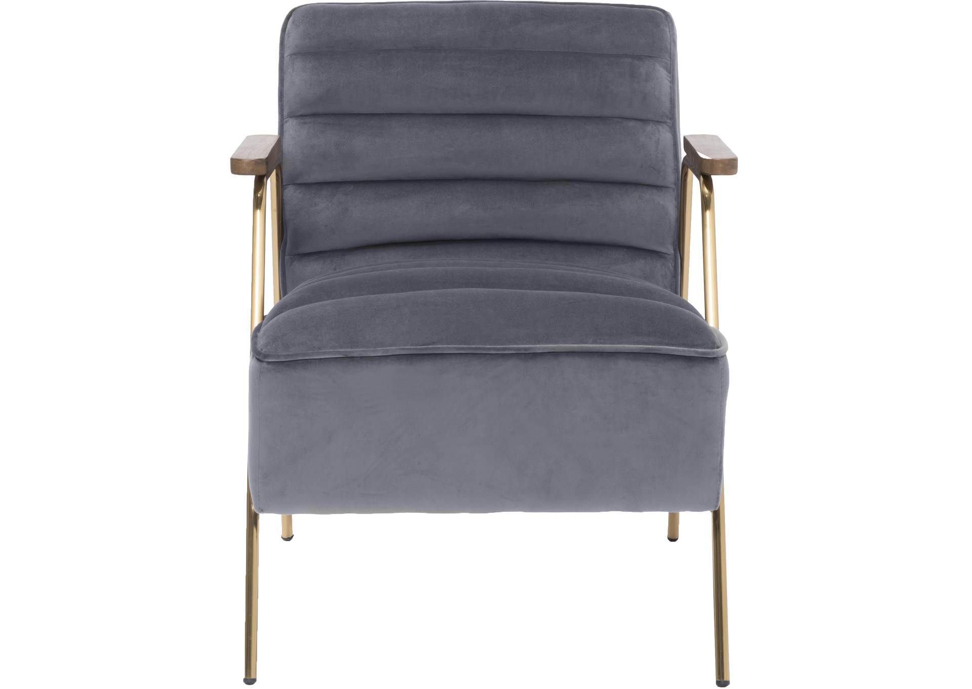 Woodford Grey Velvet Accent Chair,Meridian Furniture