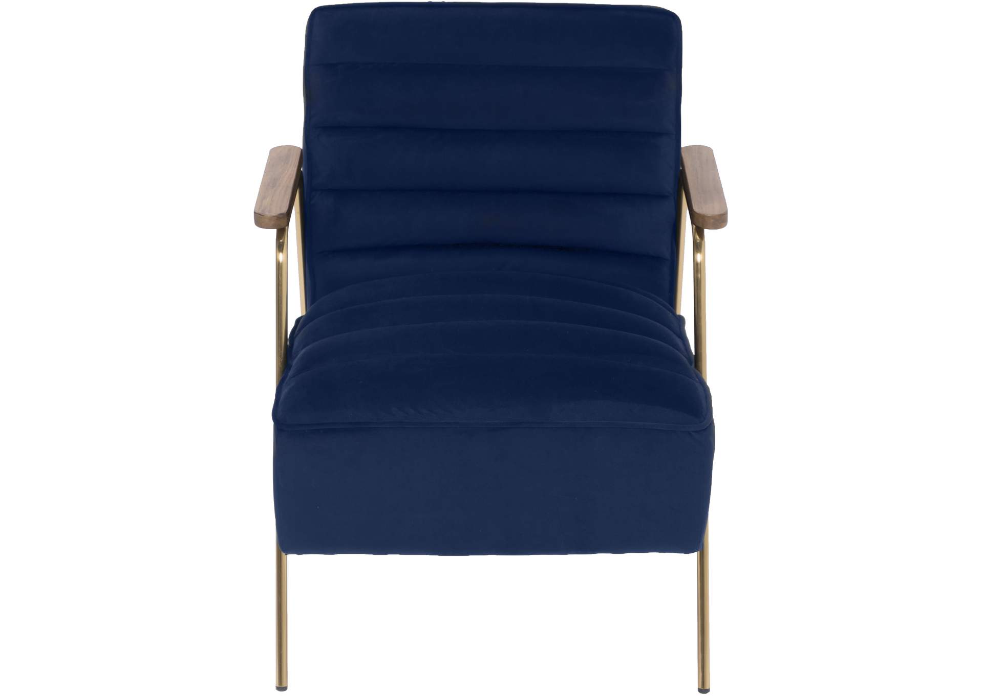 Woodford Navy Velvet Accent Chair,Meridian Furniture