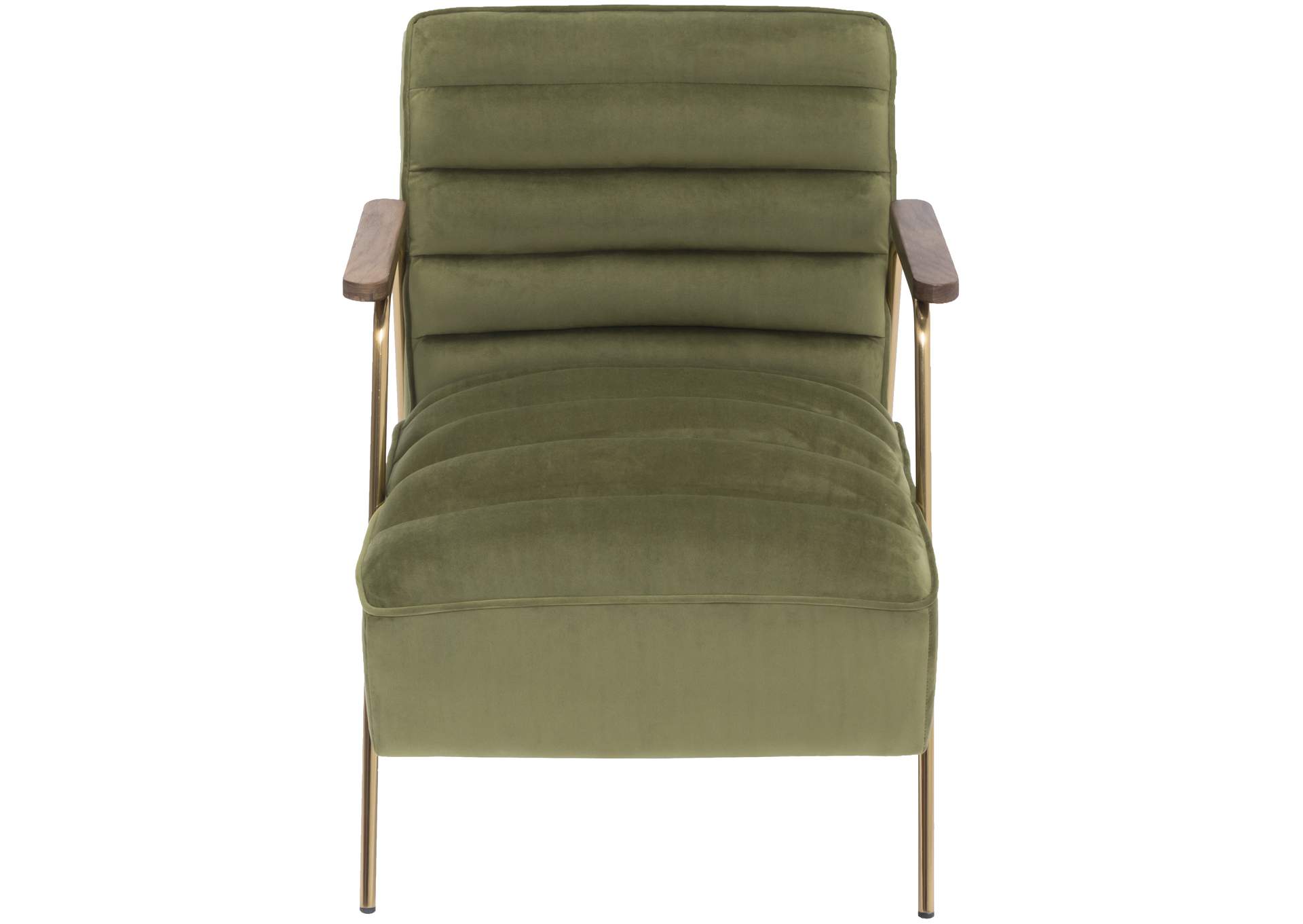 Woodford Olive Velvet Accent Chair,Meridian Furniture