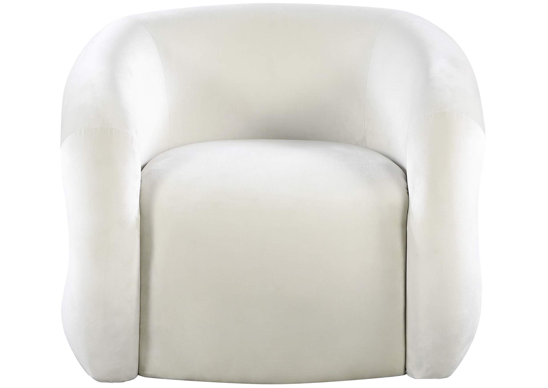 Roxbury Cream Velvet Accent Chair,Meridian Furniture