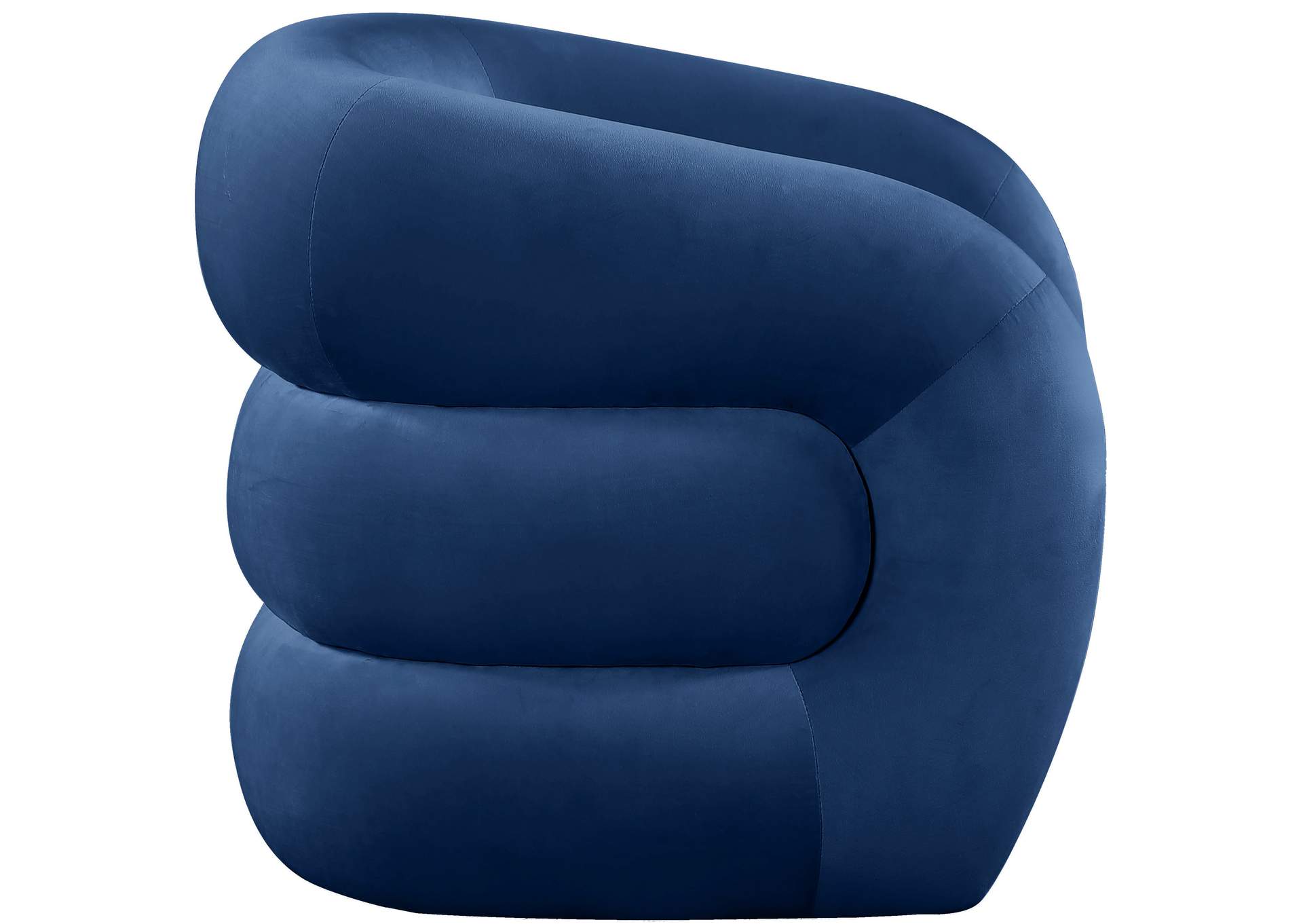 Roxbury Navy Velvet Accent Chair,Meridian Furniture