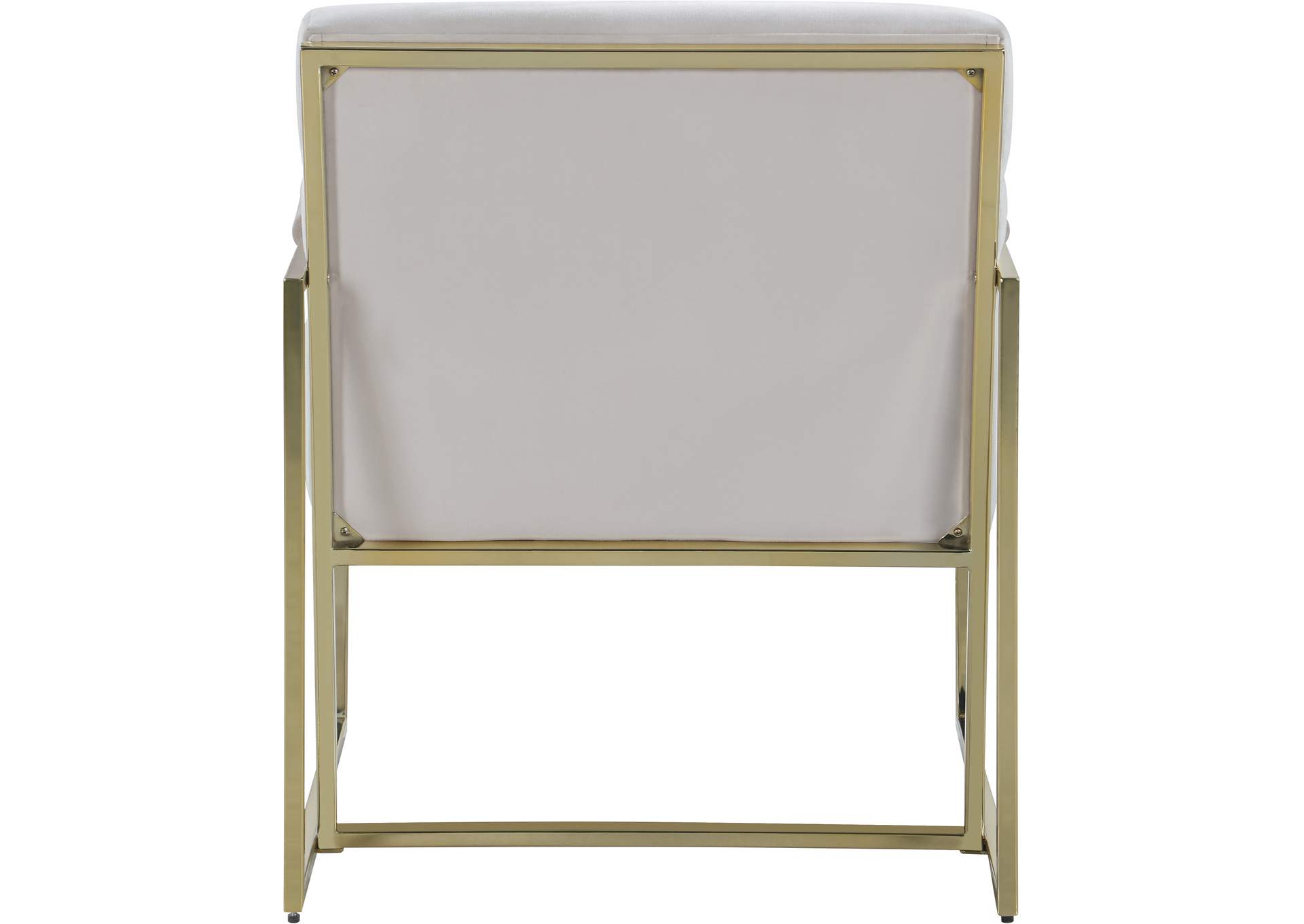 Wayne Cream Velvet Accent Chair,Meridian Furniture