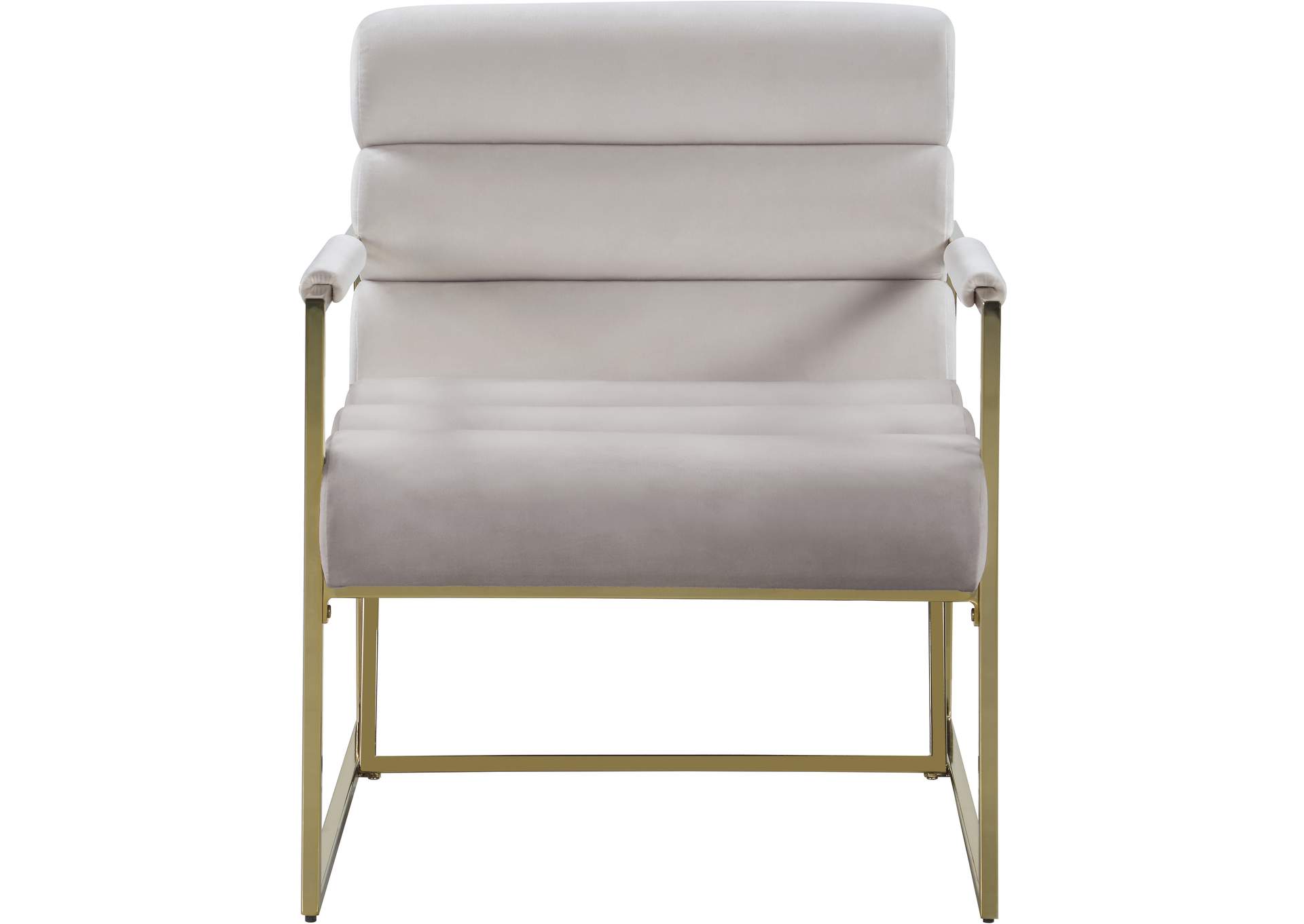 Wayne Cream Velvet Accent Chair,Meridian Furniture