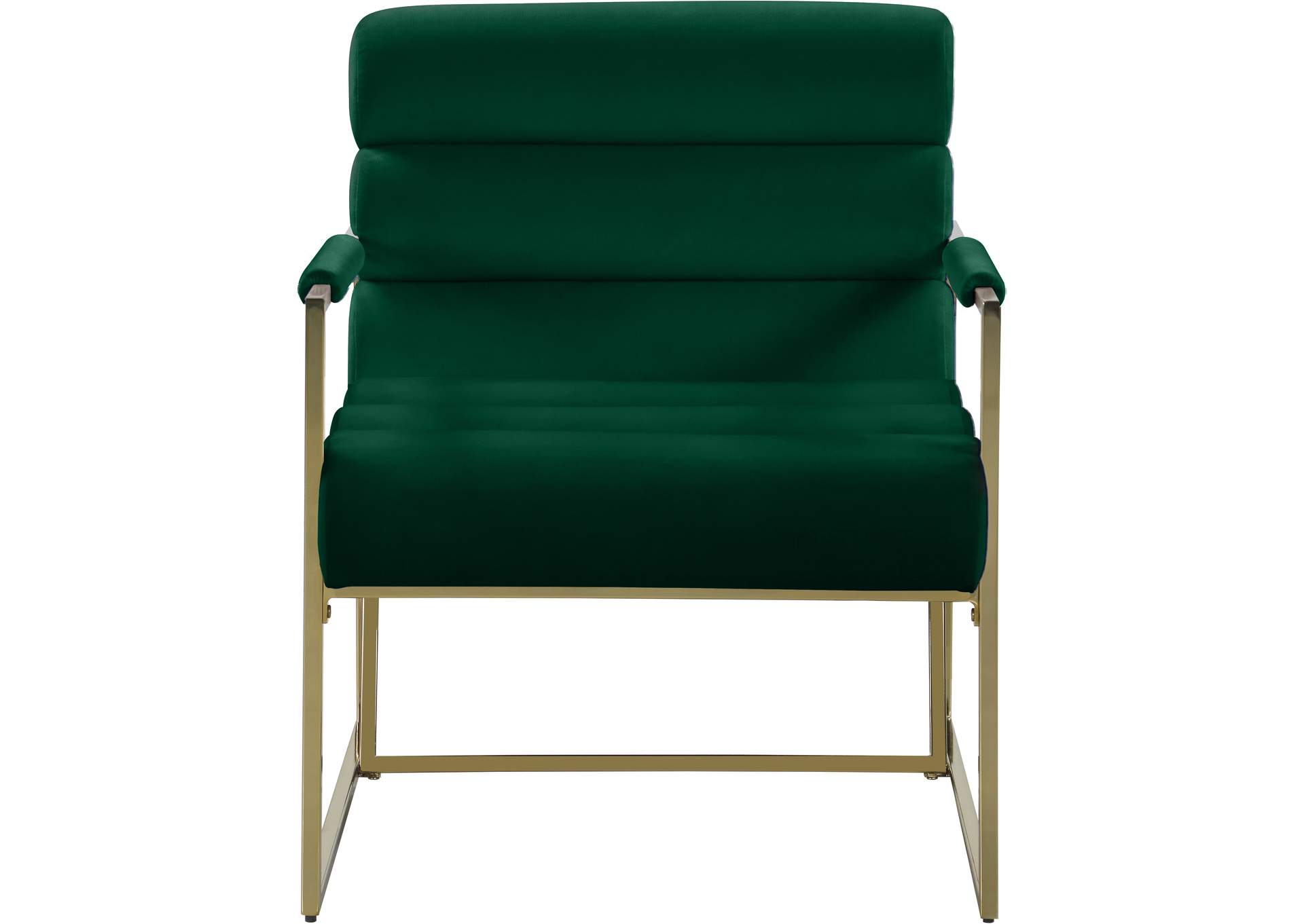 Wayne Green Velvet Accent Chair,Meridian Furniture