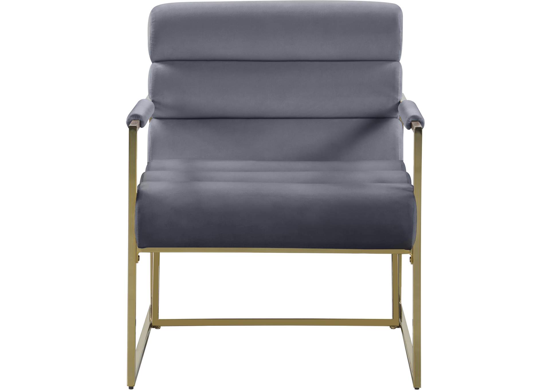 Wayne Grey Velvet Accent Chair,Meridian Furniture