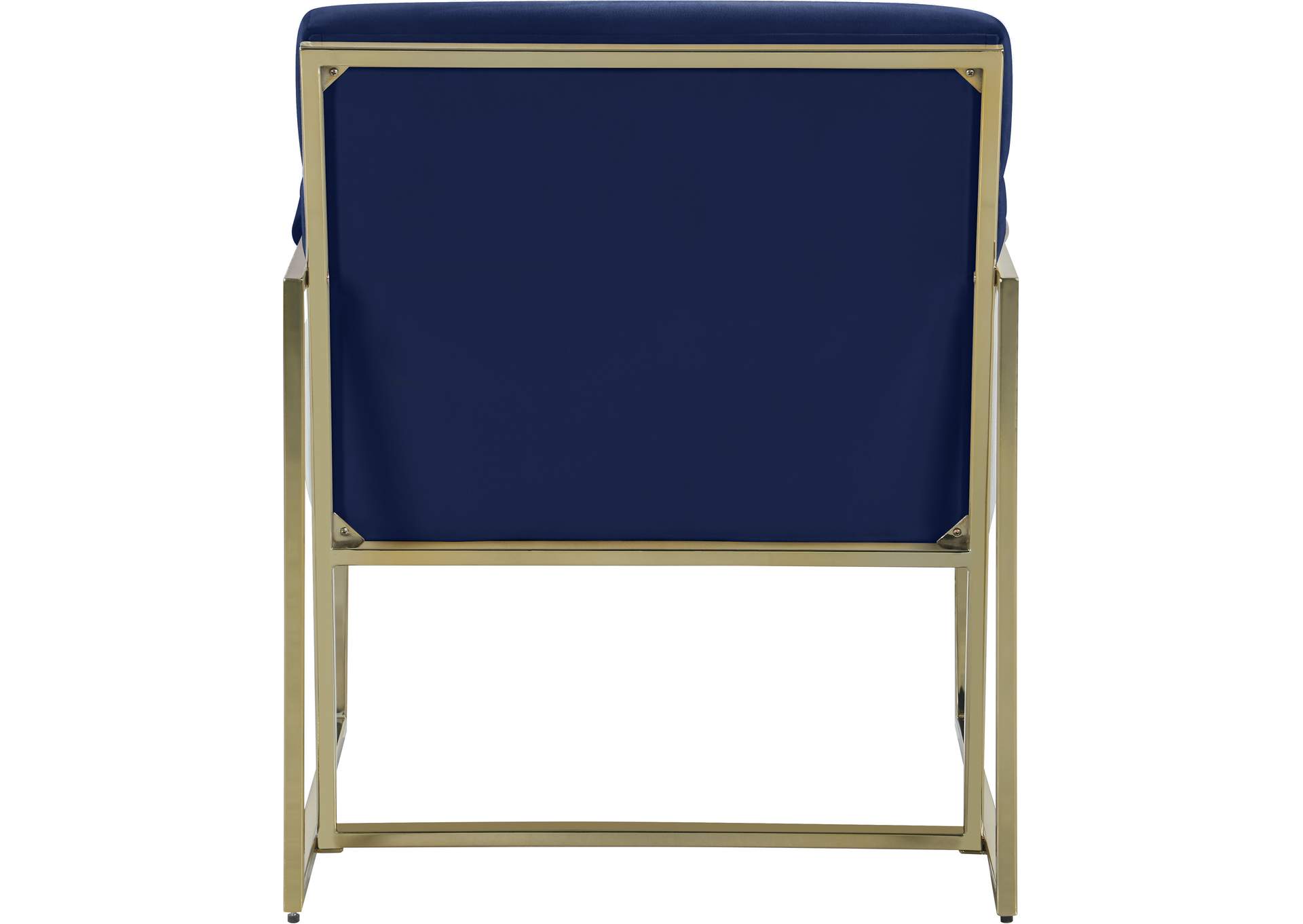 Wayne Navy Velvet Accent Chair,Meridian Furniture