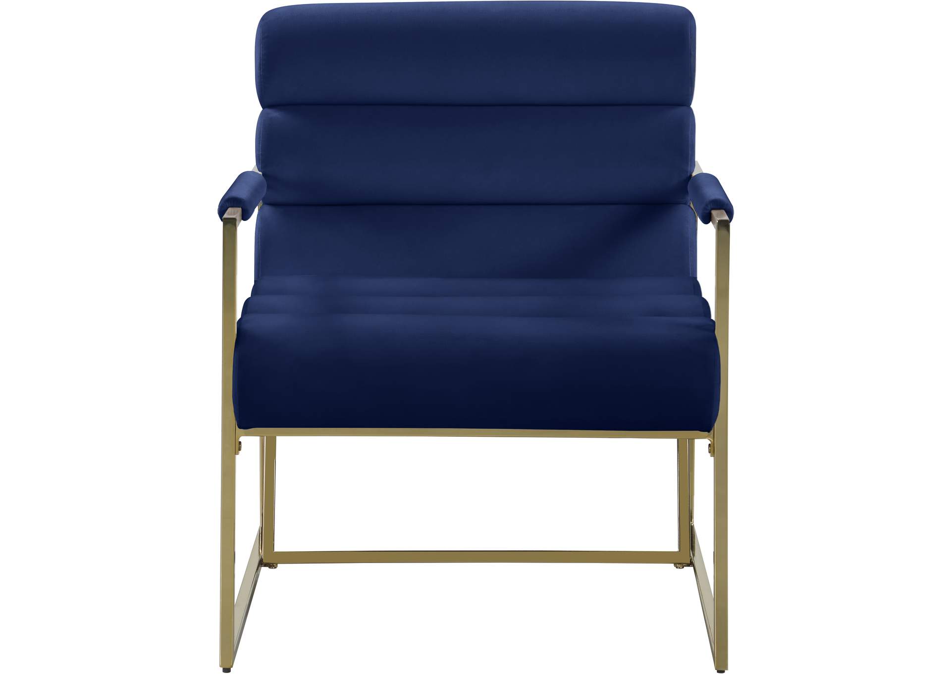 Wayne Navy Velvet Accent Chair,Meridian Furniture