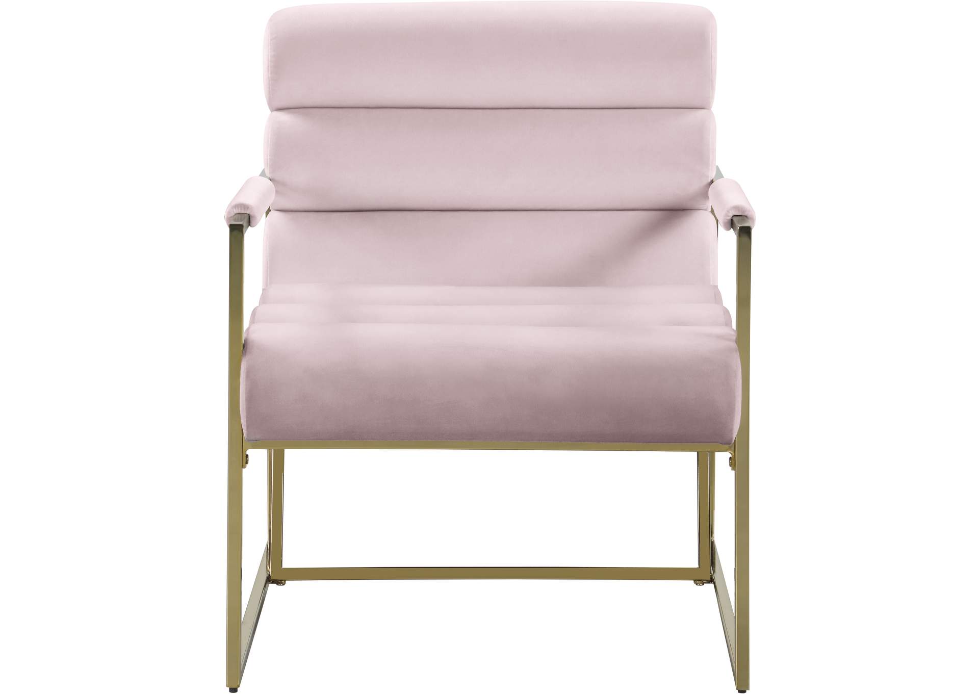 Wayne Pink Velvet Accent Chair,Meridian Furniture