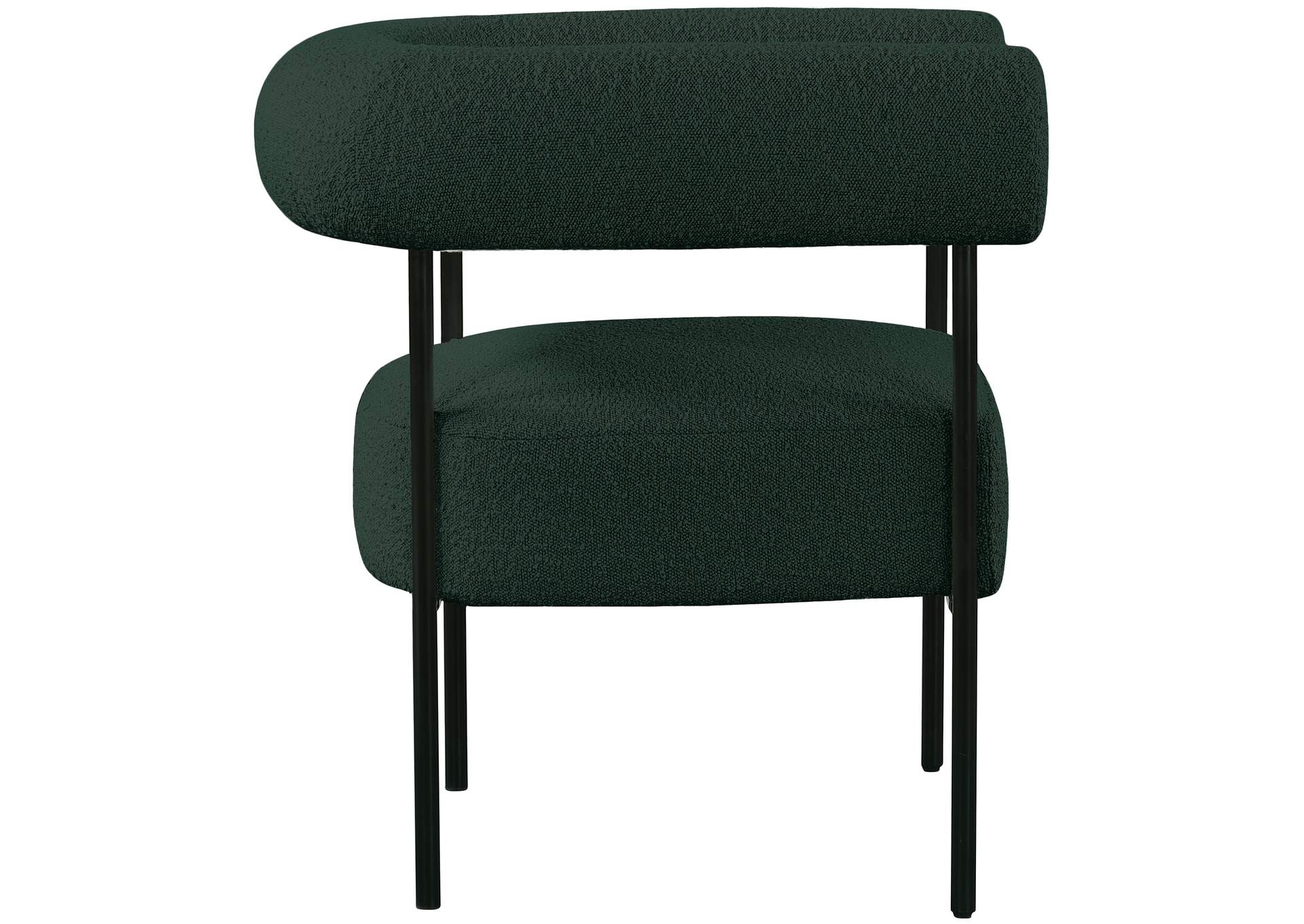 Blake Green Boucle Fabric Accent Chair,Meridian Furniture