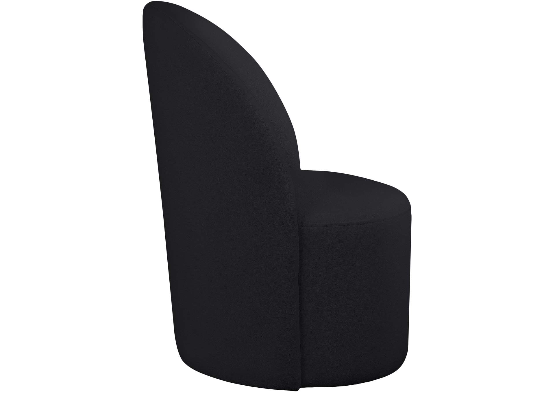 Hautely Black Boucle Fabric Accent Chair,Meridian Furniture