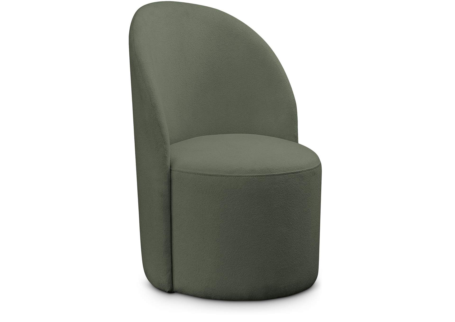 Hautely Green Boucle Fabric Accent Chair,Meridian Furniture