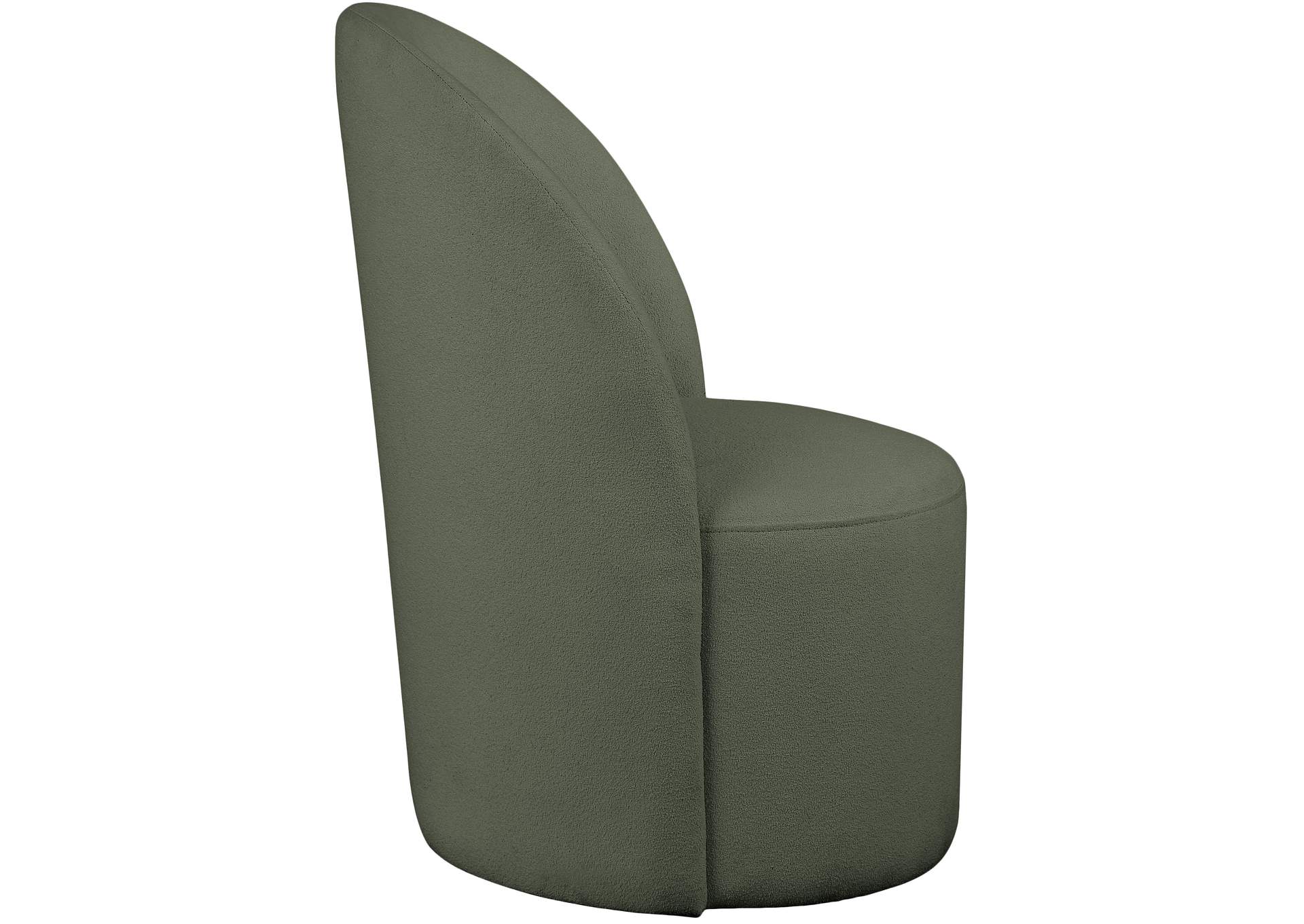 Hautely Green Boucle Fabric Accent Chair,Meridian Furniture