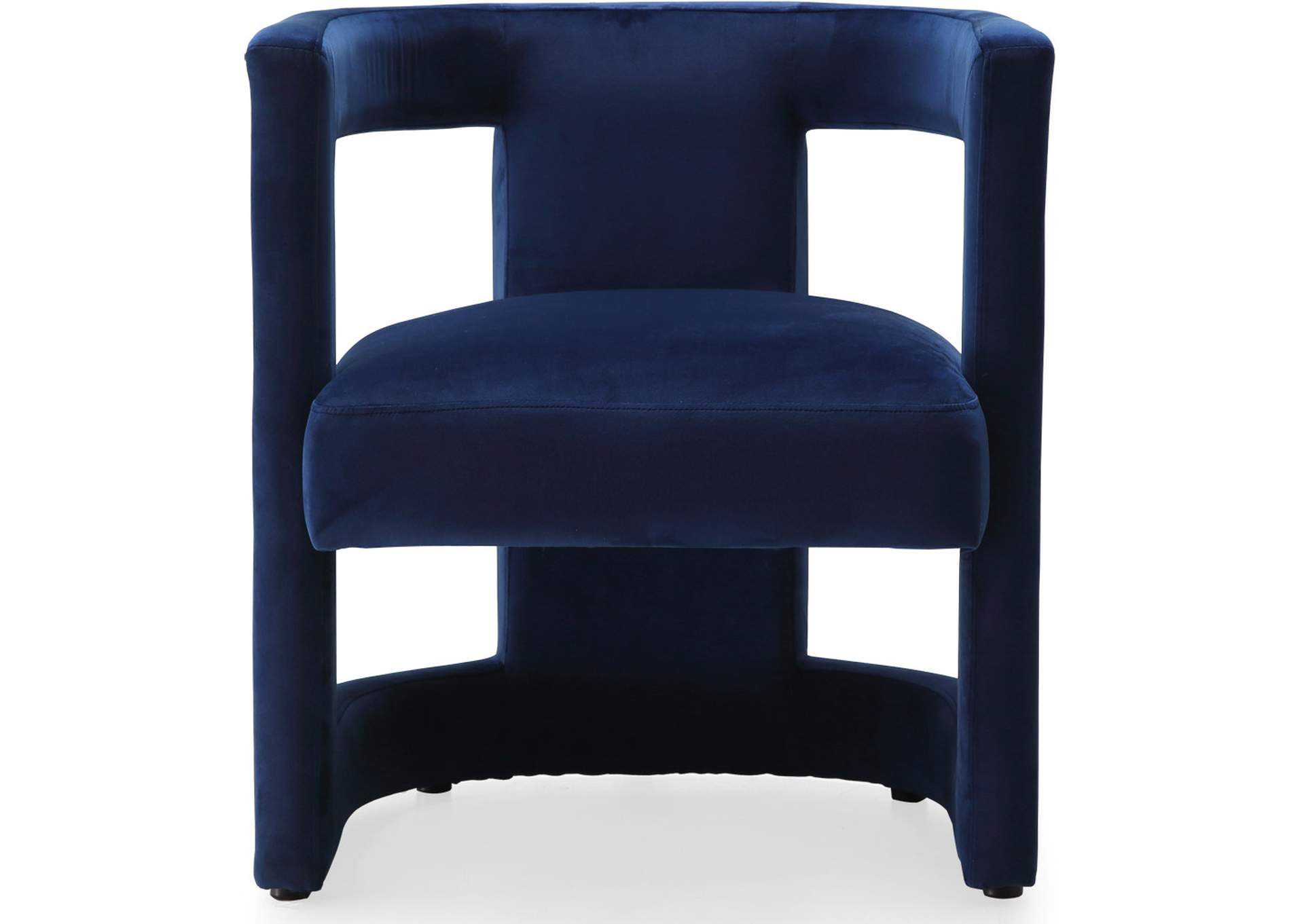 Blair Navy Velvet Accent Chair,Meridian Furniture