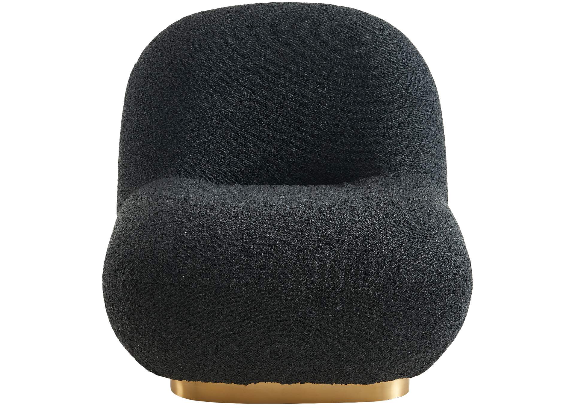 Liam Black Boucle Fabric Accent Chair,Meridian Furniture