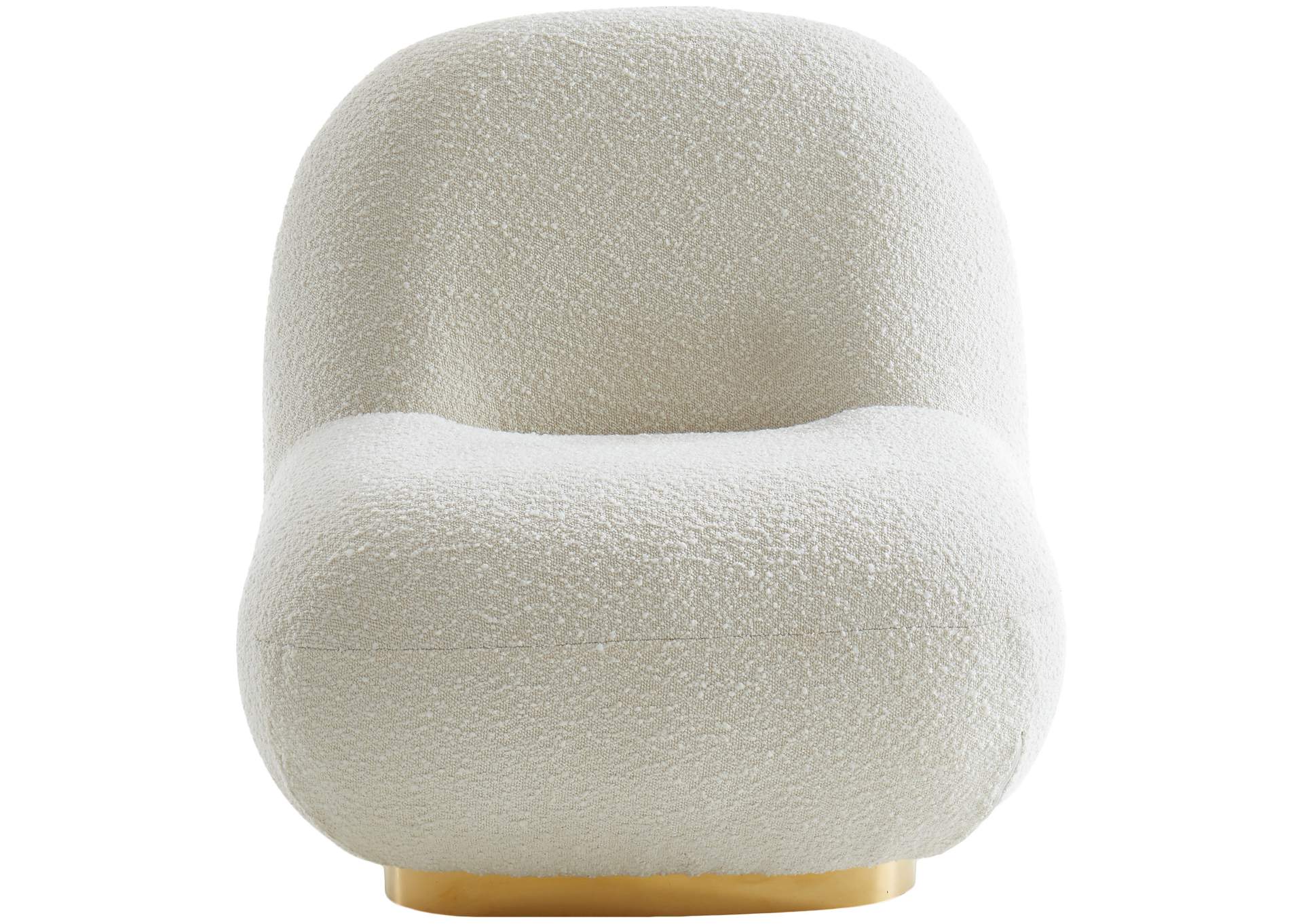 Liam Cream Boucle Fabric Accent Chair,Meridian Furniture