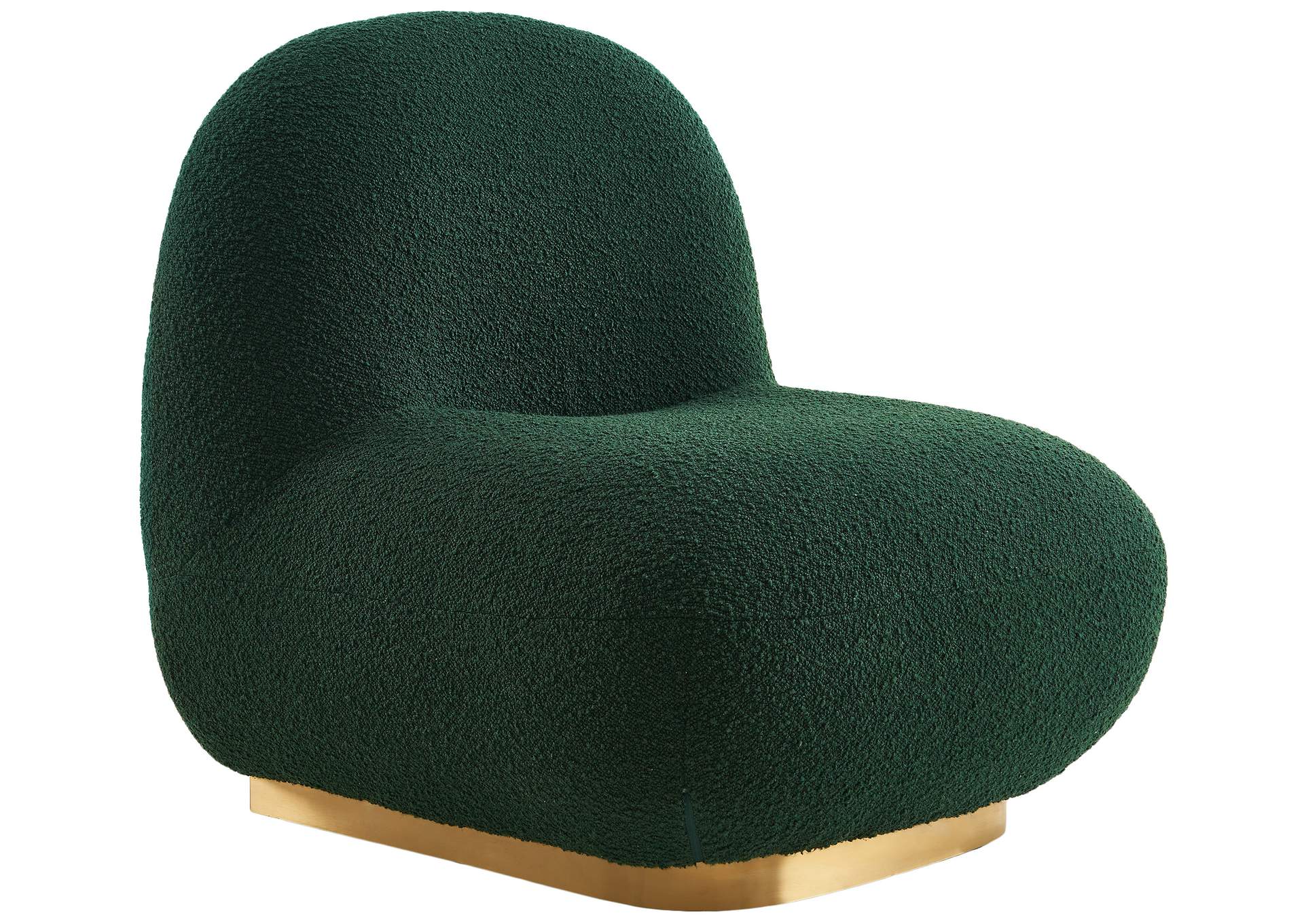 Liam Green Boucle Fabric Accent Chair,Meridian Furniture