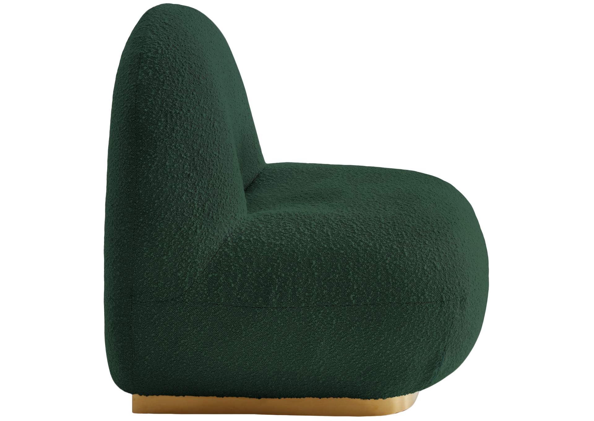 Liam Green Boucle Fabric Accent Chair,Meridian Furniture