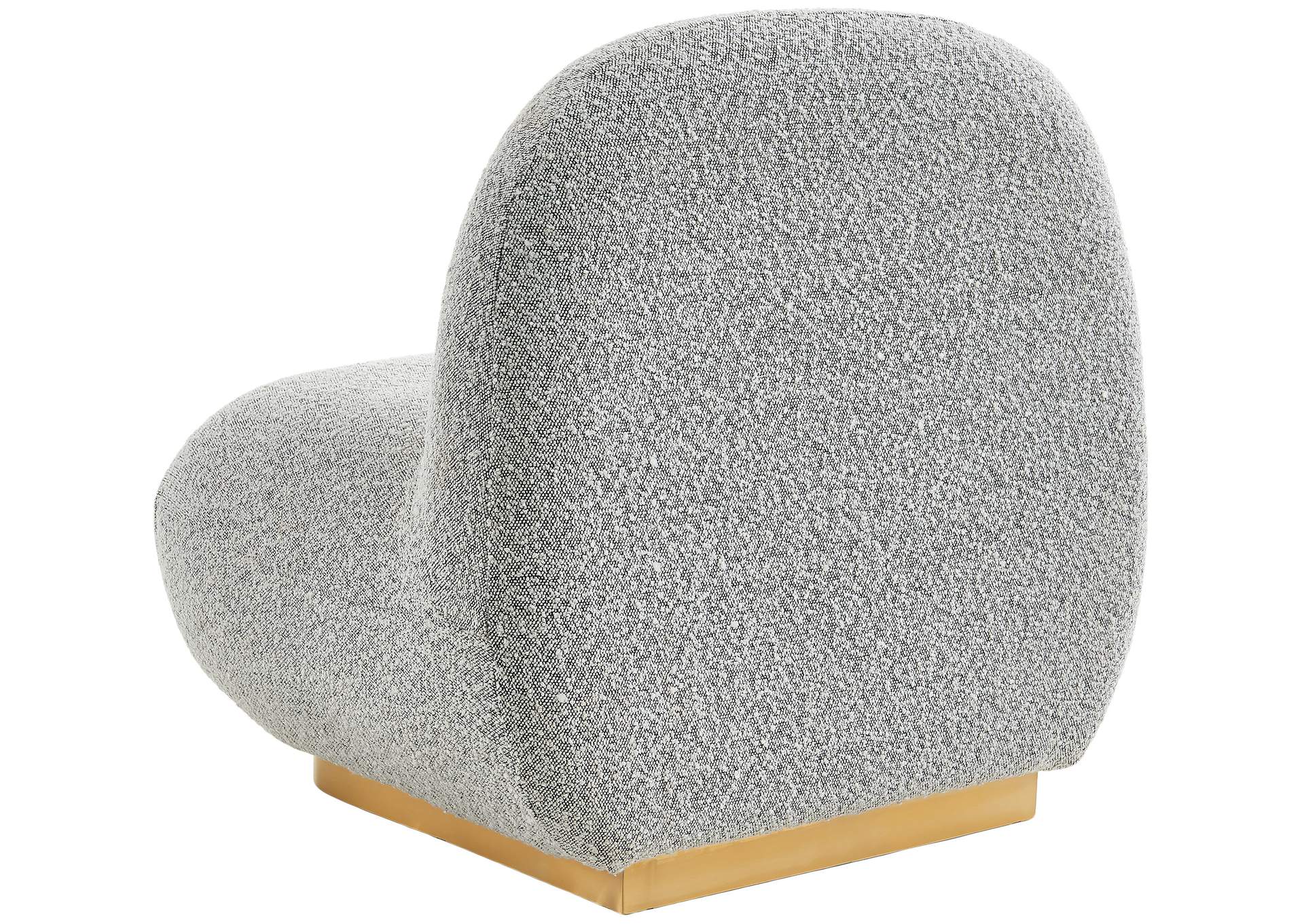 Liam Grey Boucle Fabric Accent Chair,Meridian Furniture