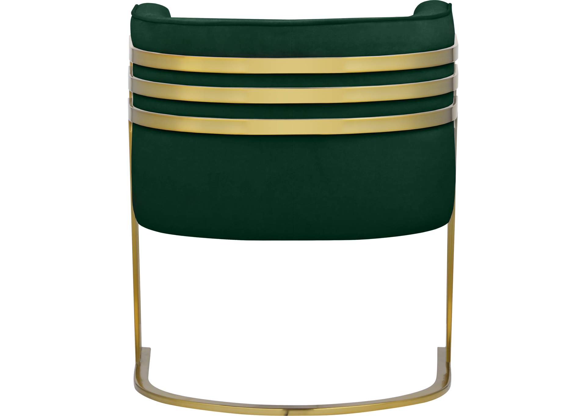 Rays Green Velvet Accent Chair,Meridian Furniture