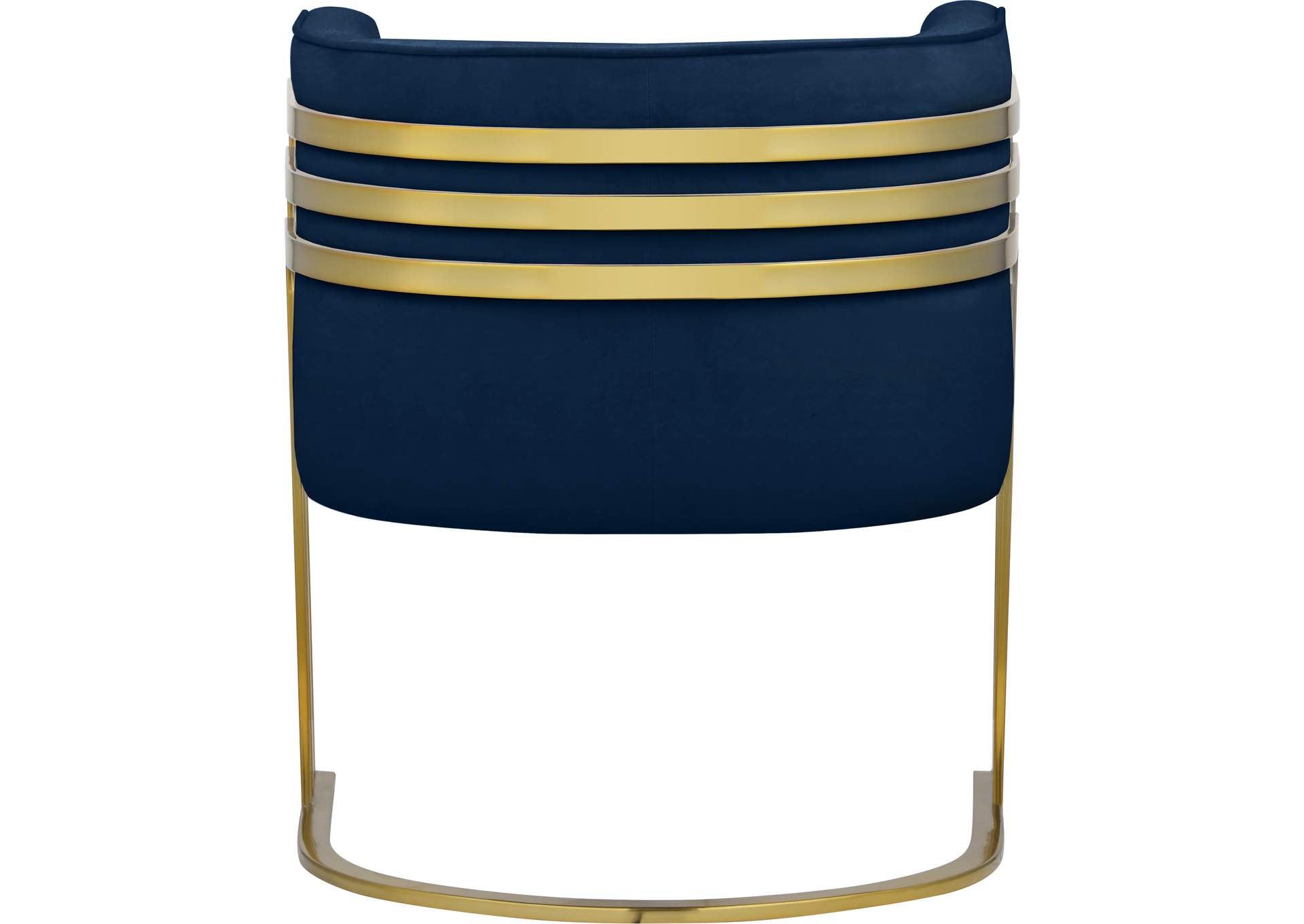 Rays Navy Velvet Accent Chair,Meridian Furniture