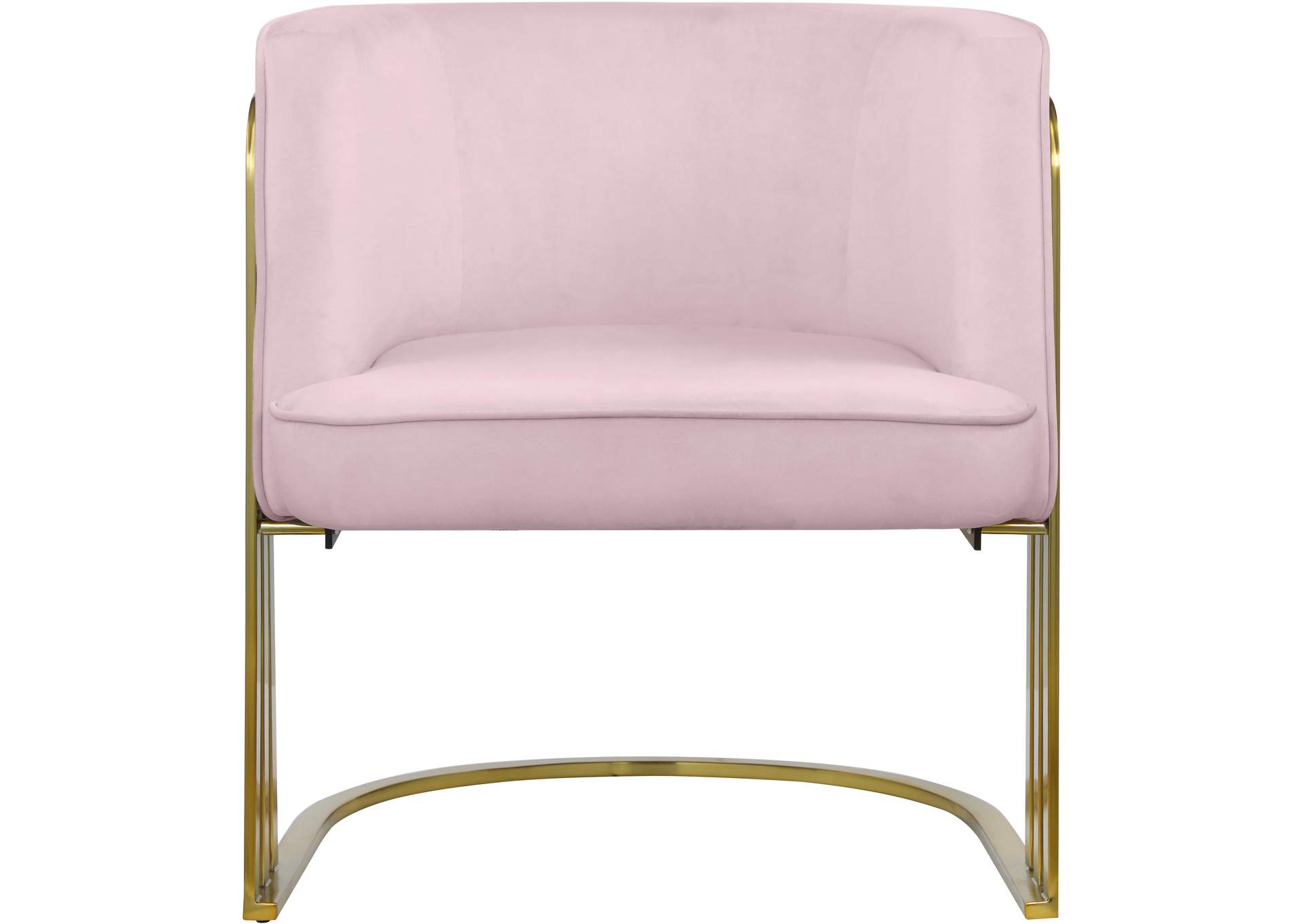 Rays Pink Velvet Accent Chair,Meridian Furniture