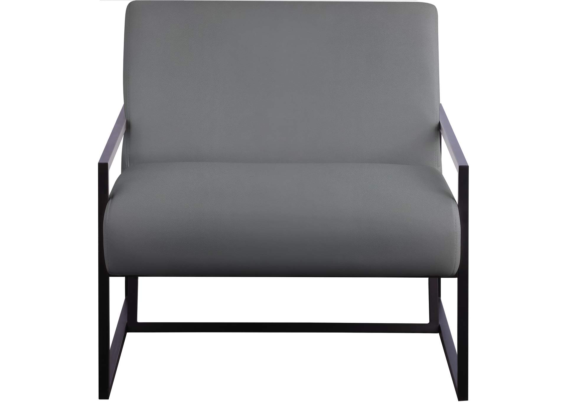 Industry Grey Faux Leather Accent Chair,Meridian Furniture