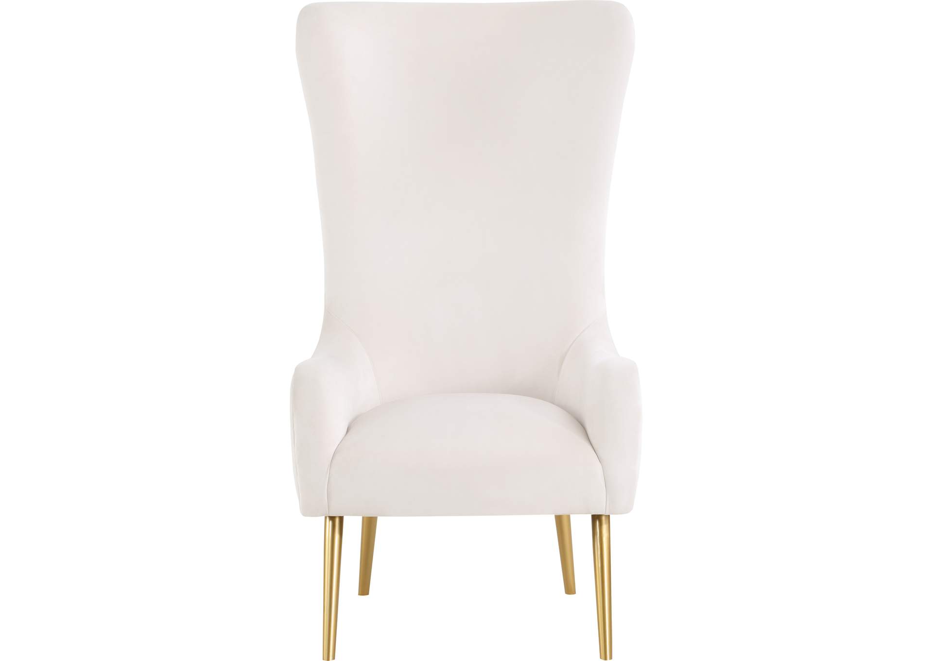 Alexander Cream Velvet Accent Chair,Meridian Furniture