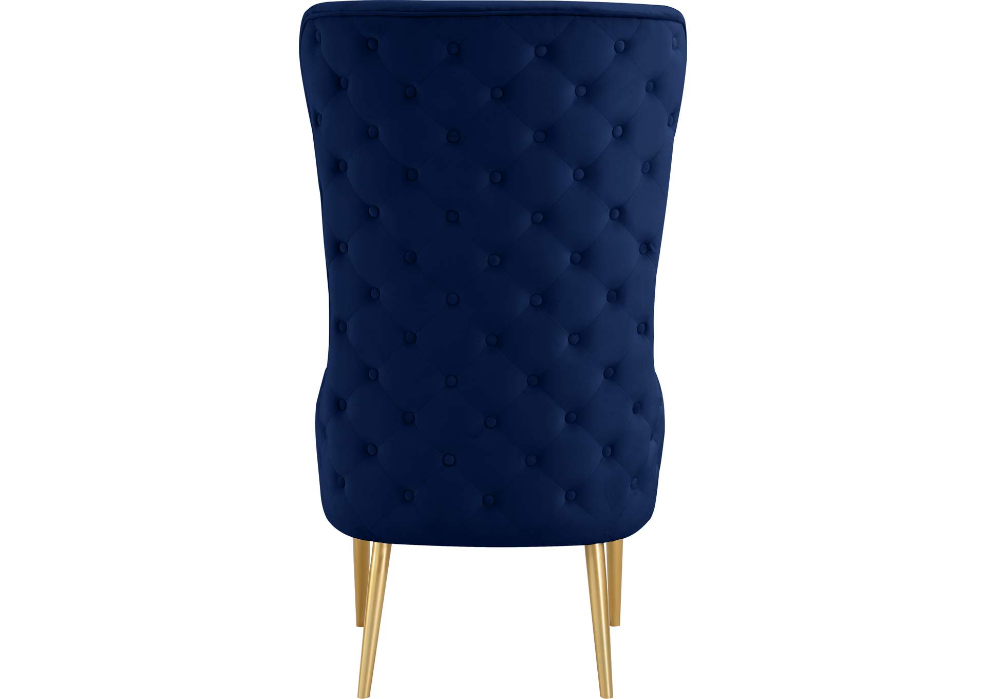 Alexander Navy Velvet Accent Chair,Meridian Furniture