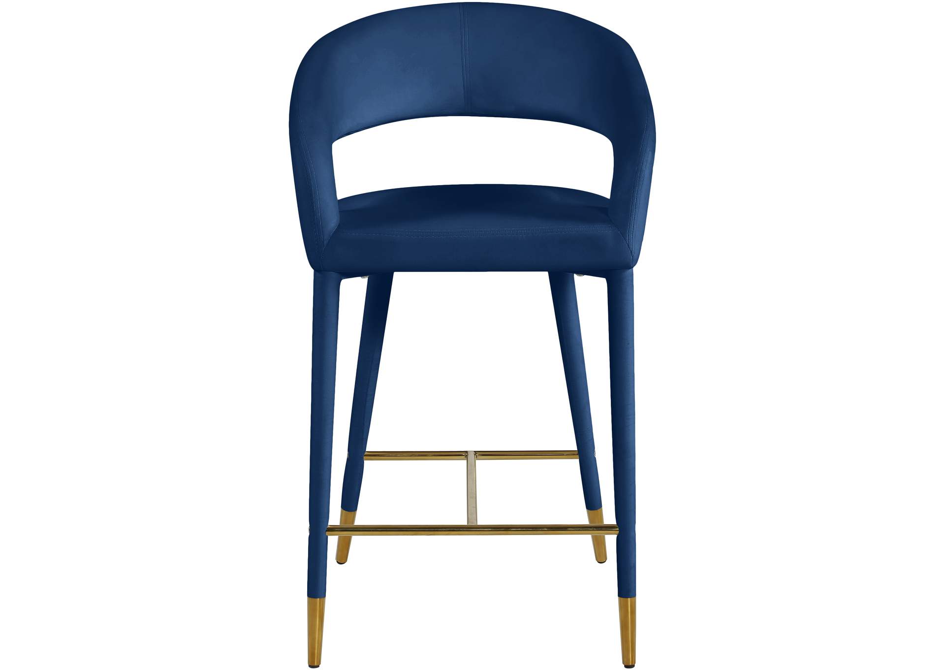 Destiny Navy Velvet Stool,Meridian Furniture